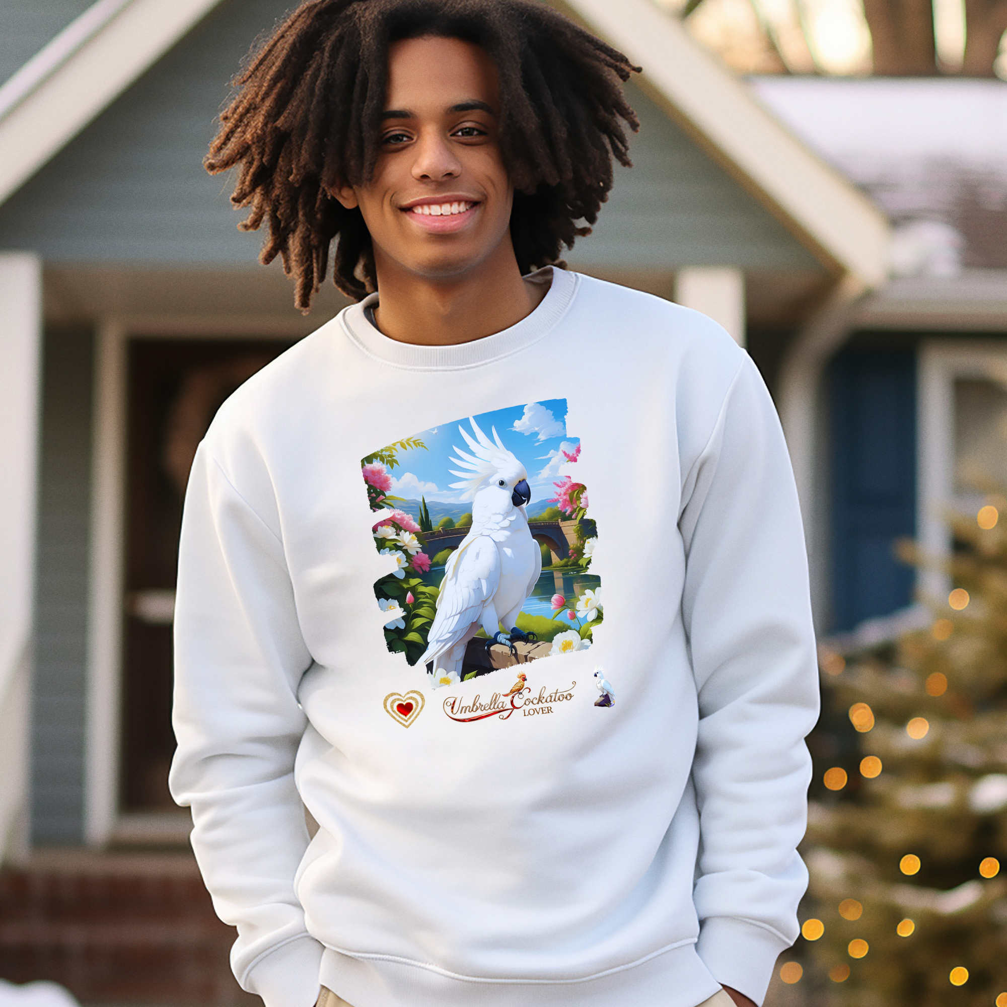White Umbrella Cockatoo Lover Sweatshirt