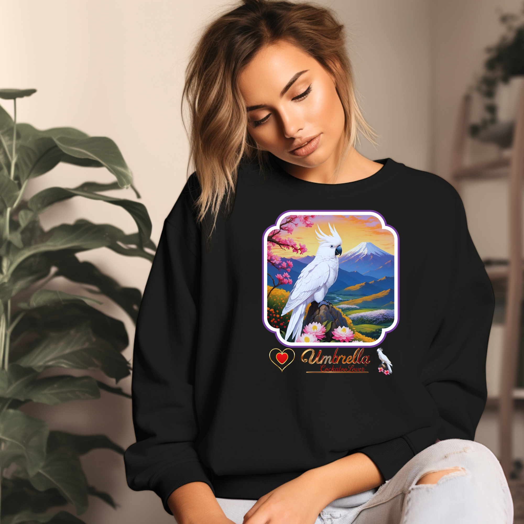 Mountain Umbrella Cockatoo Lover Sweatshirt