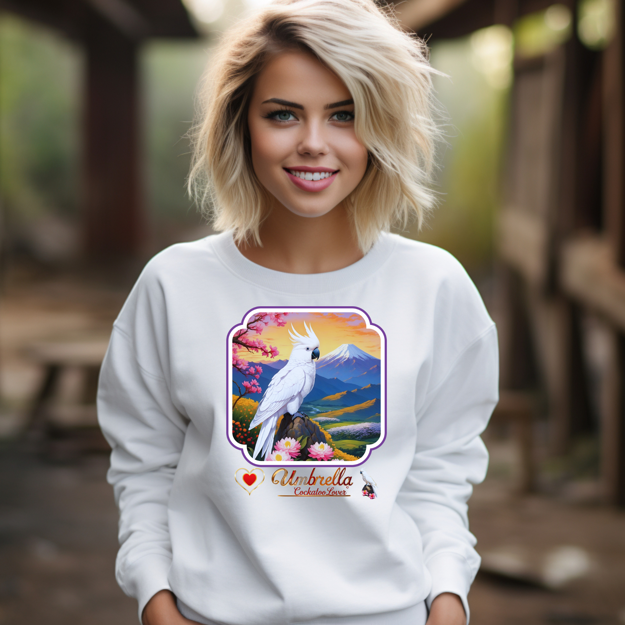 Mountain Umbrella Cockatoo Lover Sweatshirt