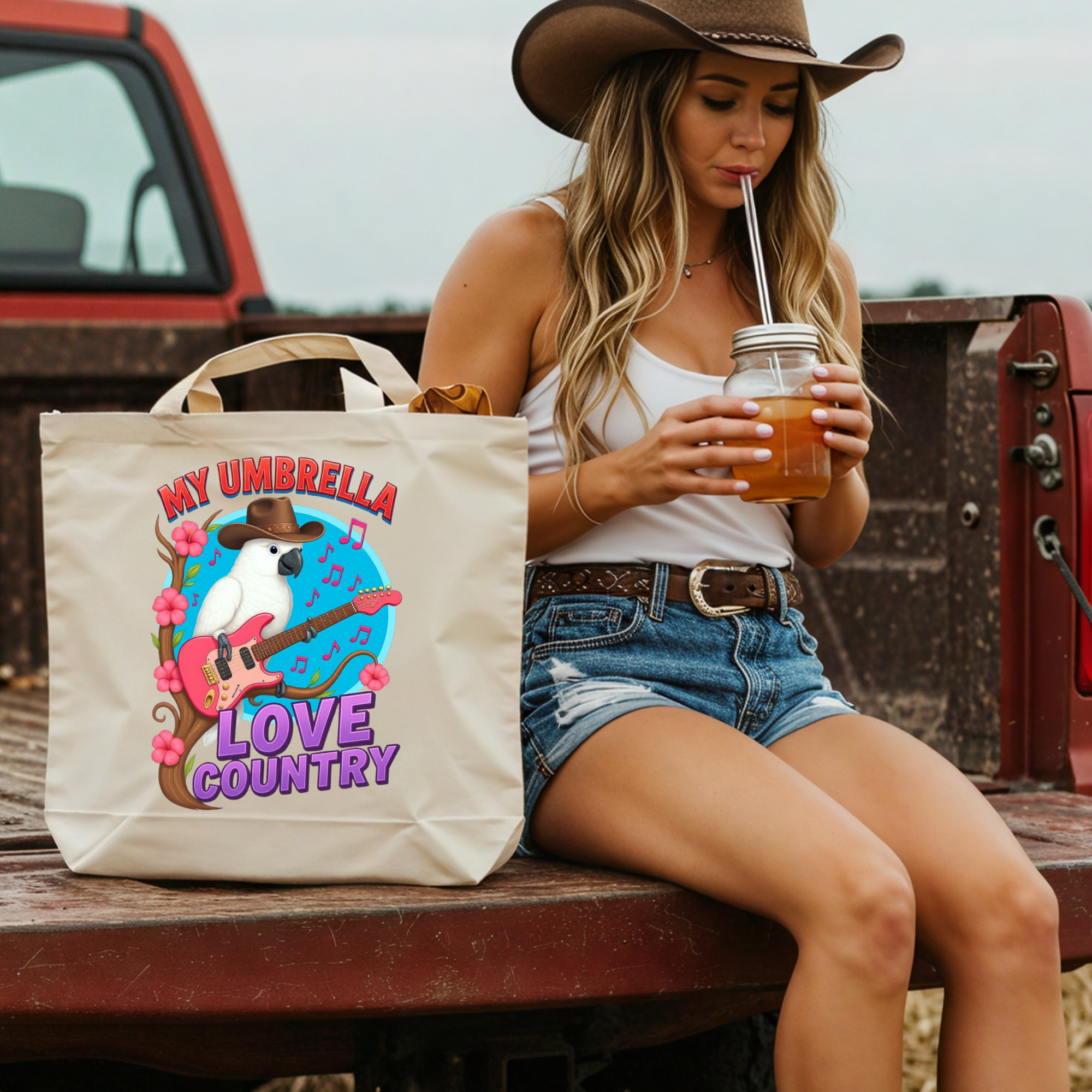 Umbrella Cockatoo Tote Bag