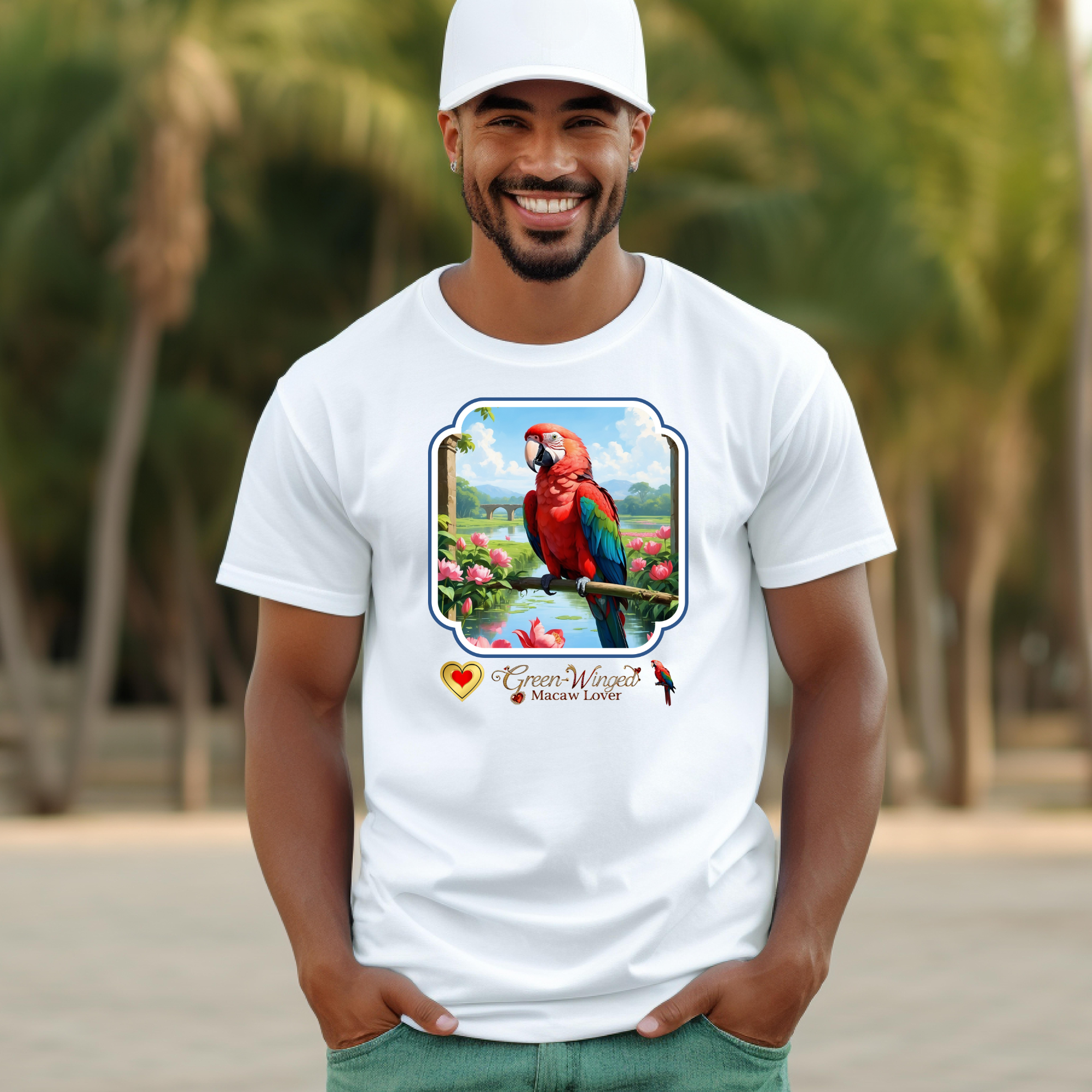 Green-Winged Macaw Lover T-Shirt