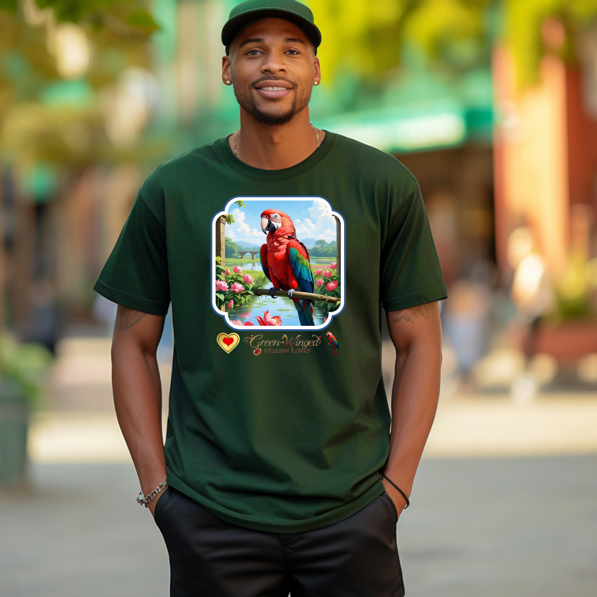 Green-Winged Macaw Lover T-Shirt