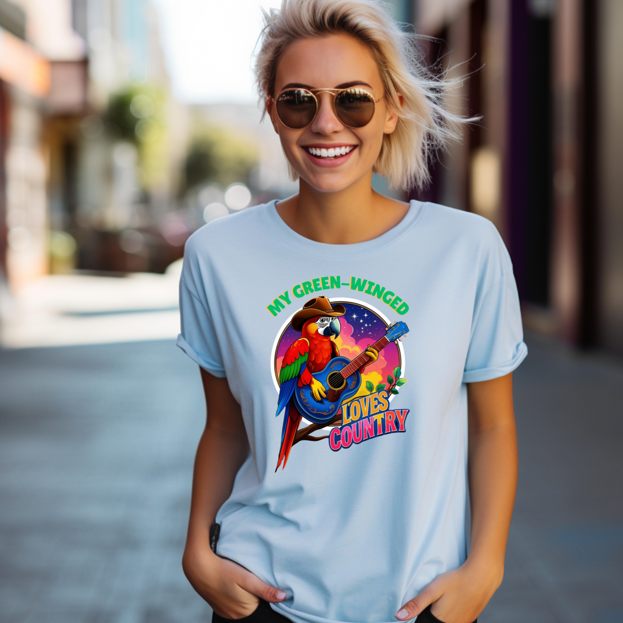 My Green-Winged Loves Country T-Shirt