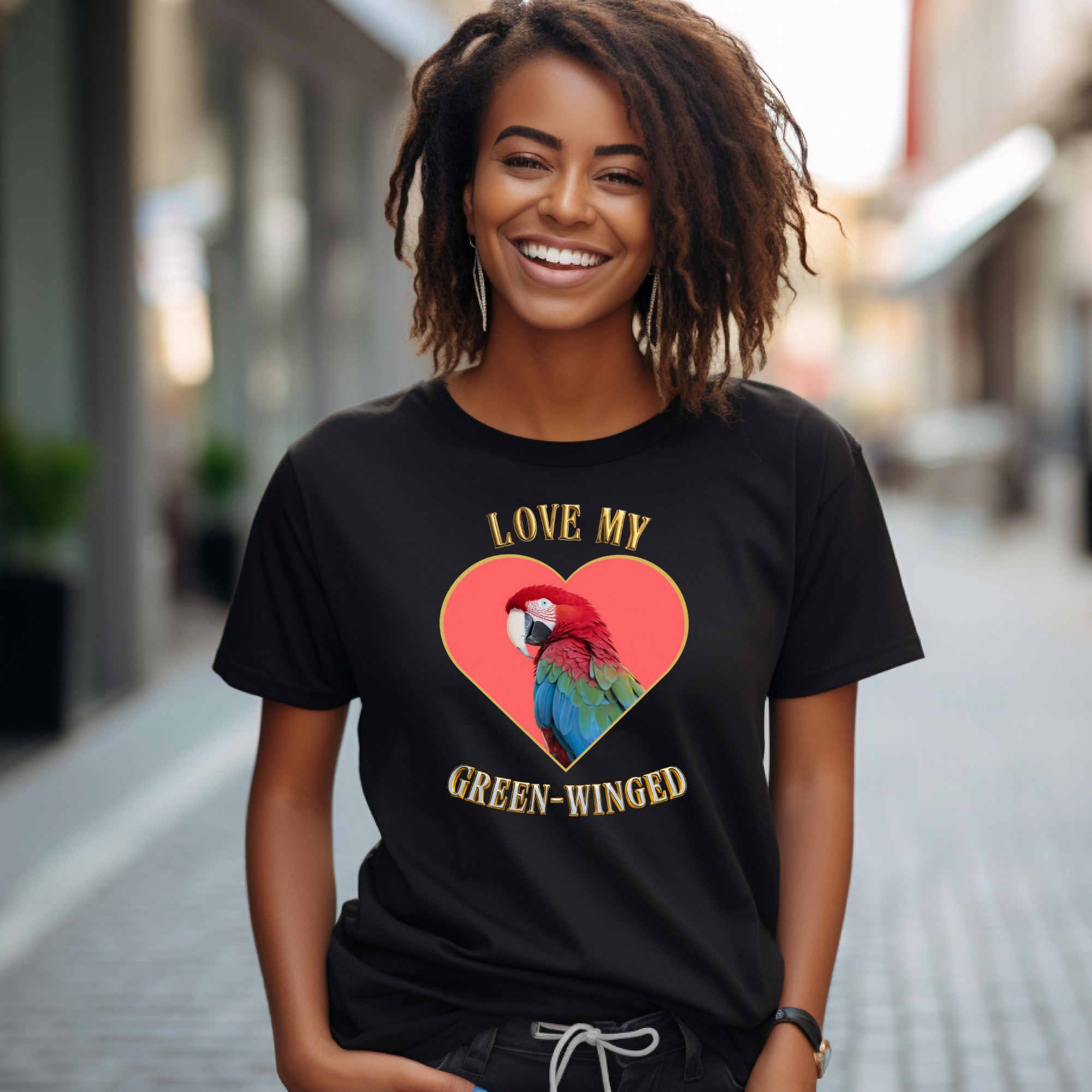 Love My Green-Winged Heart T-Shirt