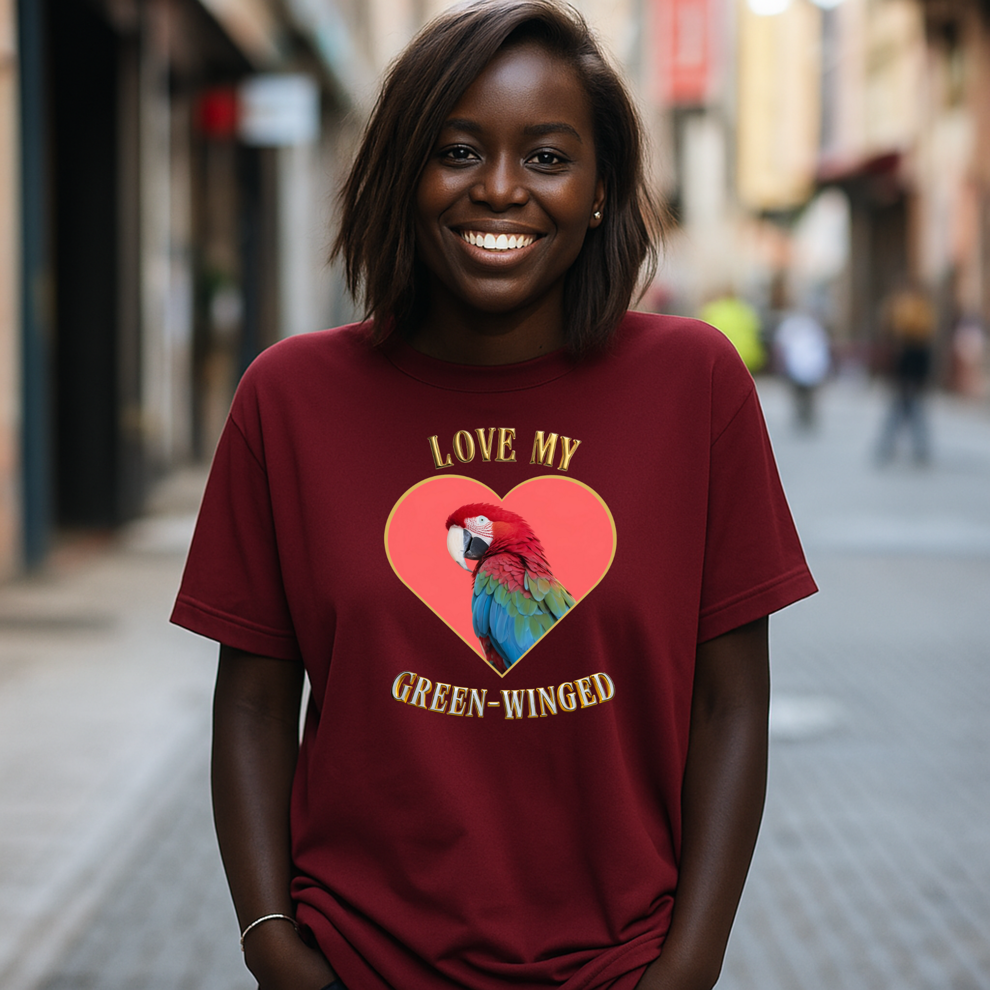 Love My Green-Winged Heart T-Shirt