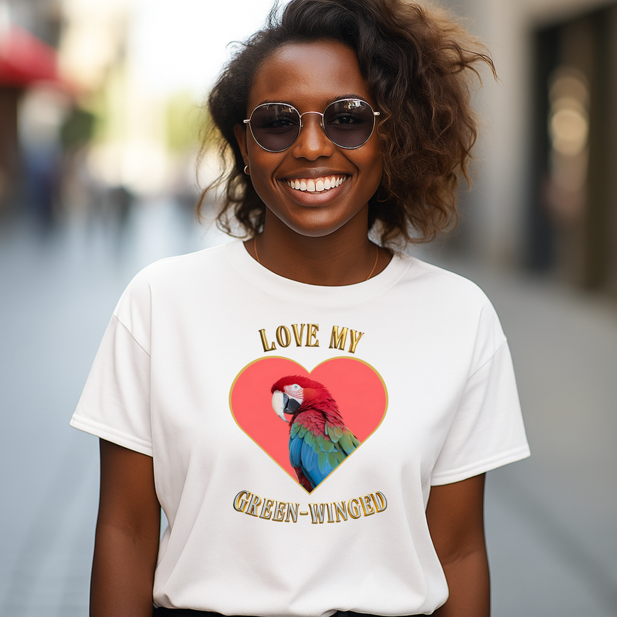 Love My Green-Winged Heart T-Shirt