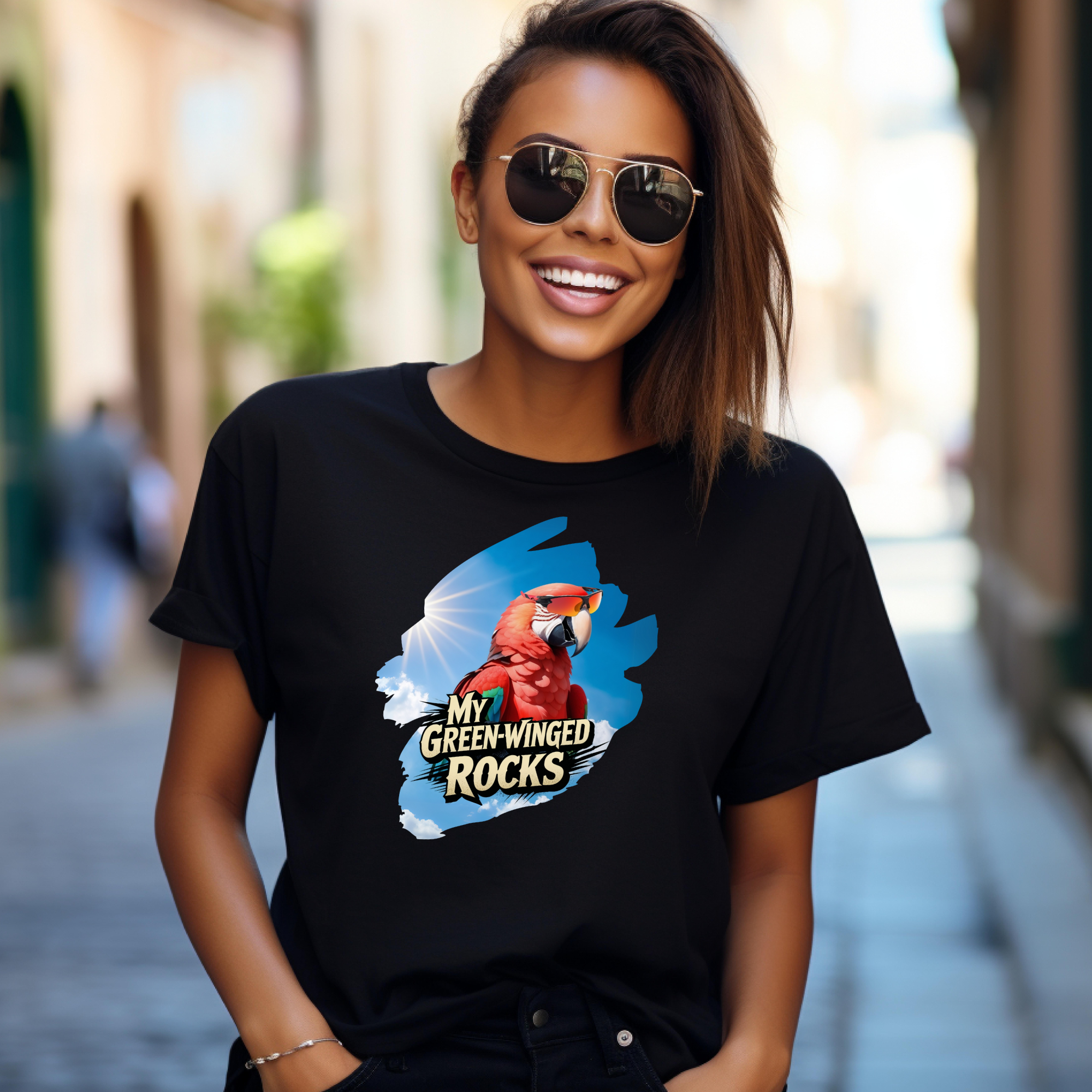 My Green-Winged Macaw Rocks T-Shirt