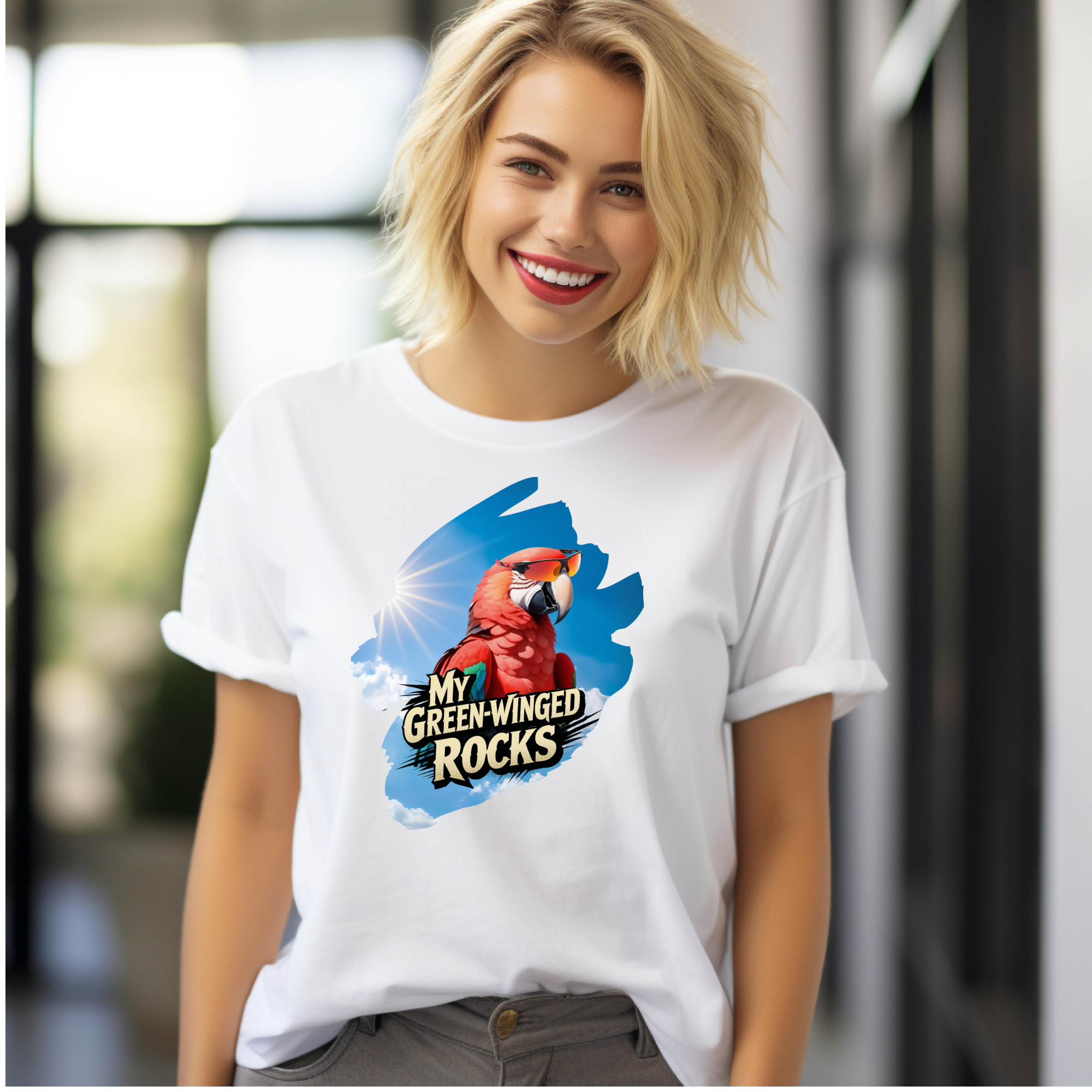 My Green-Winged Macaw Rocks T-Shirt