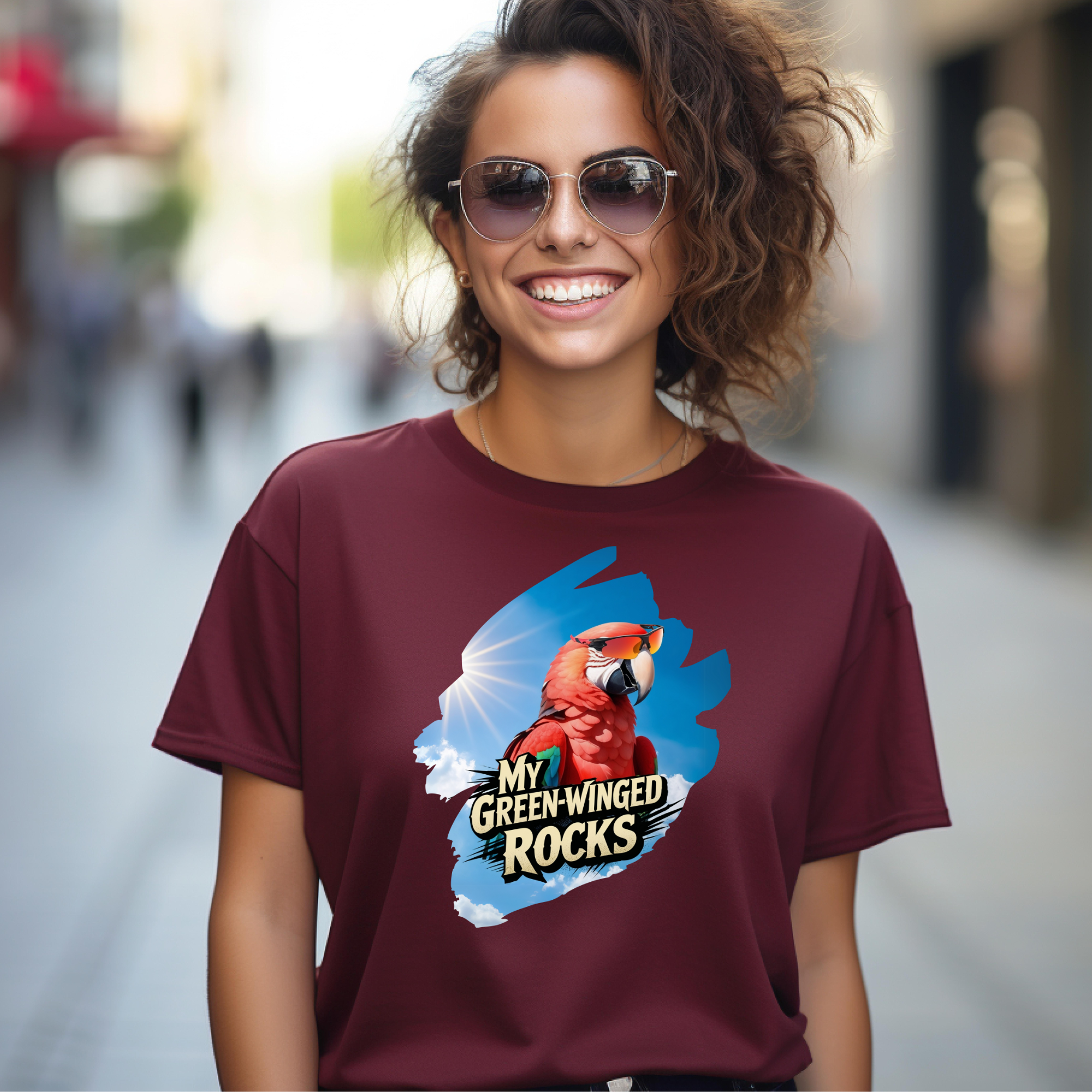 My Green-Winged Macaw Rocks T-Shirt