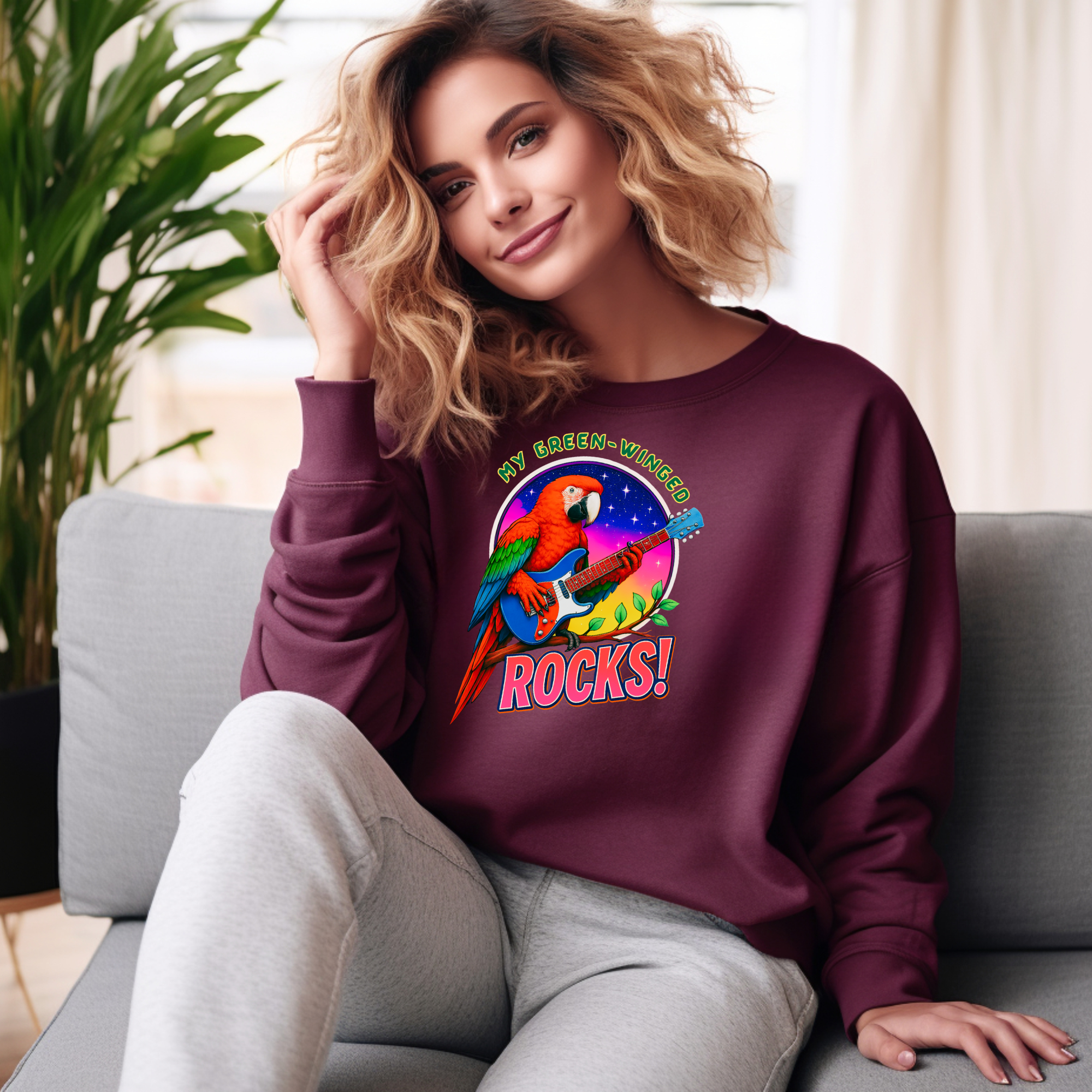 Green-Winged Rocks Sweatshirt