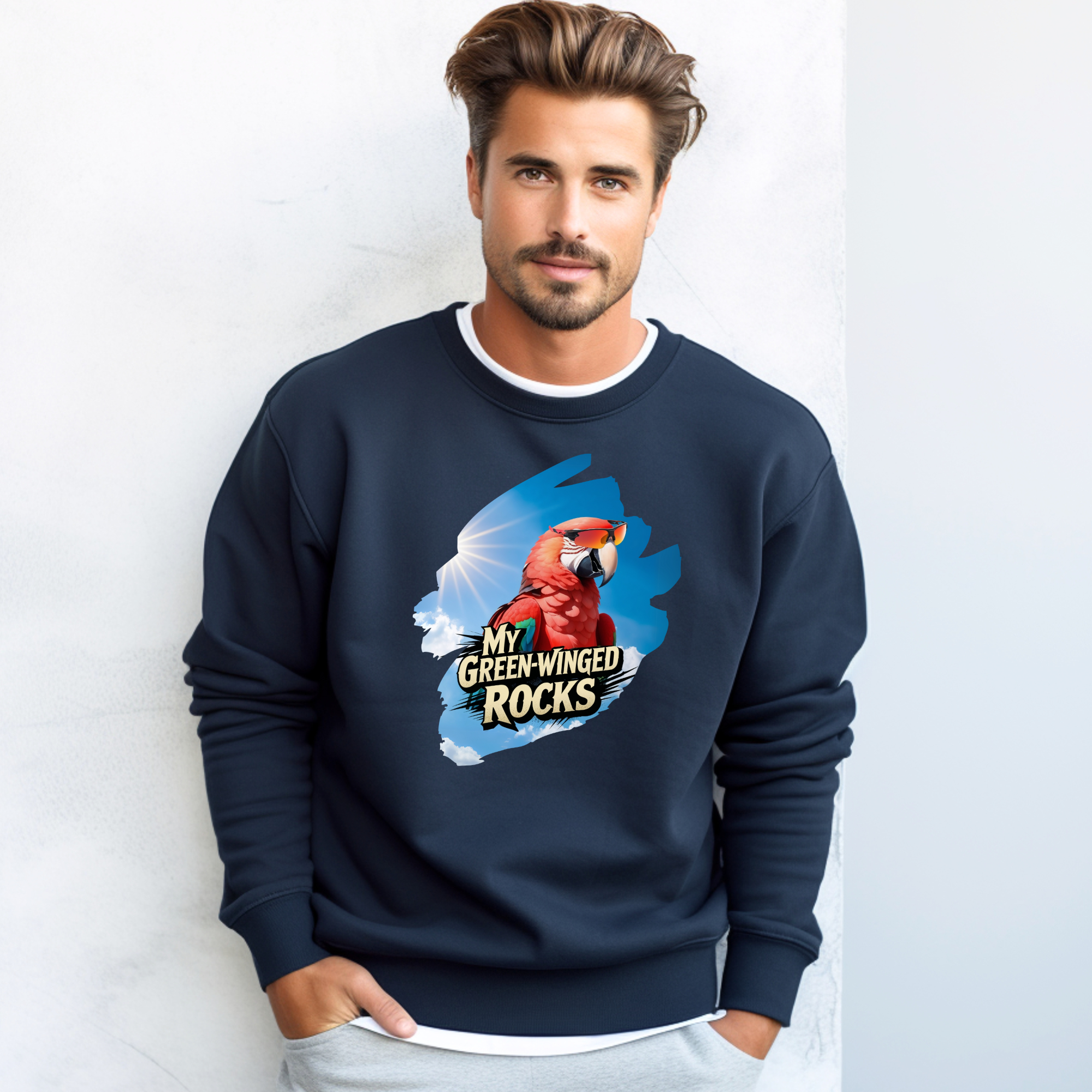 My Green-Winged Rocks Sweatshirt