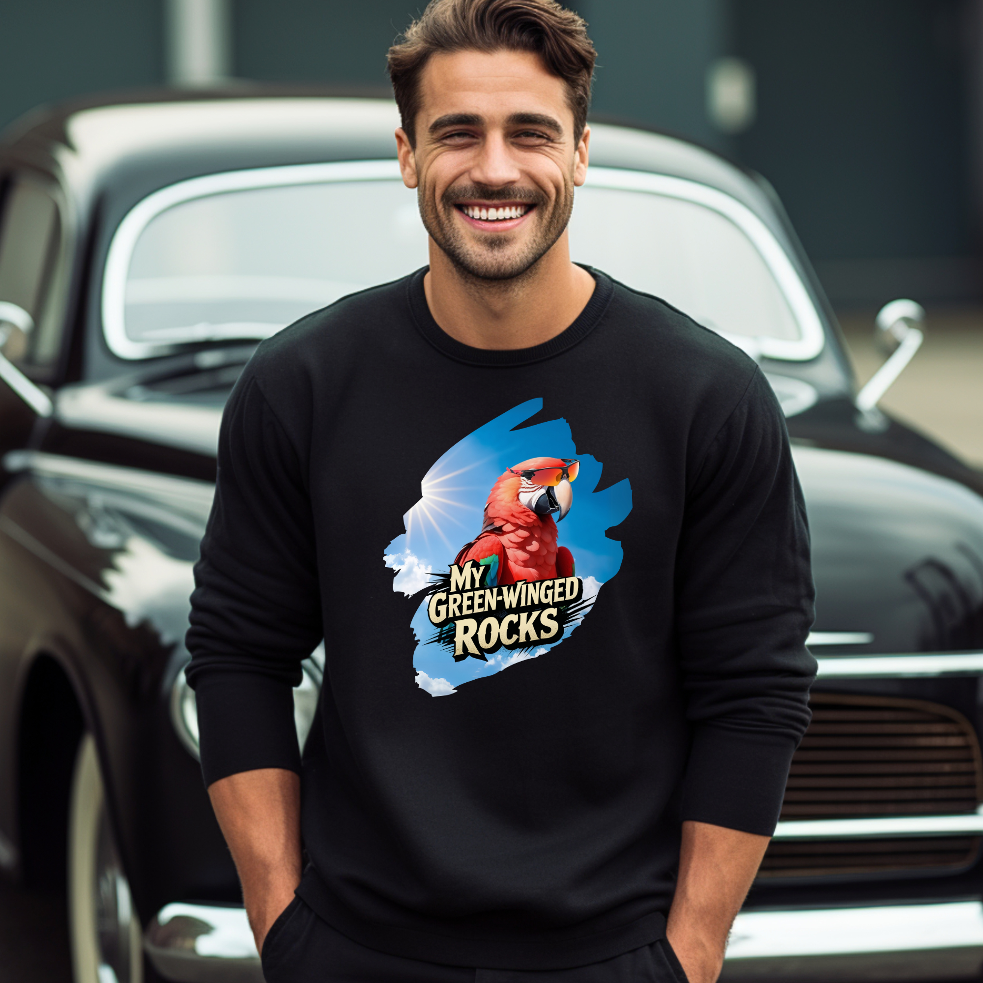 My Green-Winged Rocks Sweatshirt