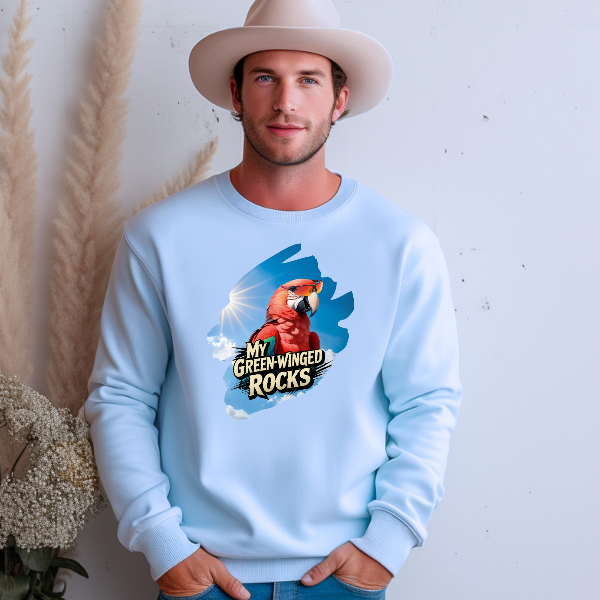 My Green-Winged Rocks Sweatshirt