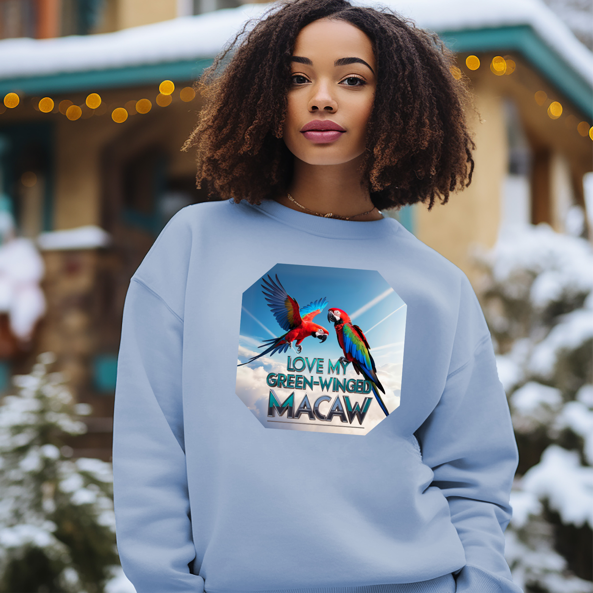 Love My Green-Winged Macaw Sweatshirt