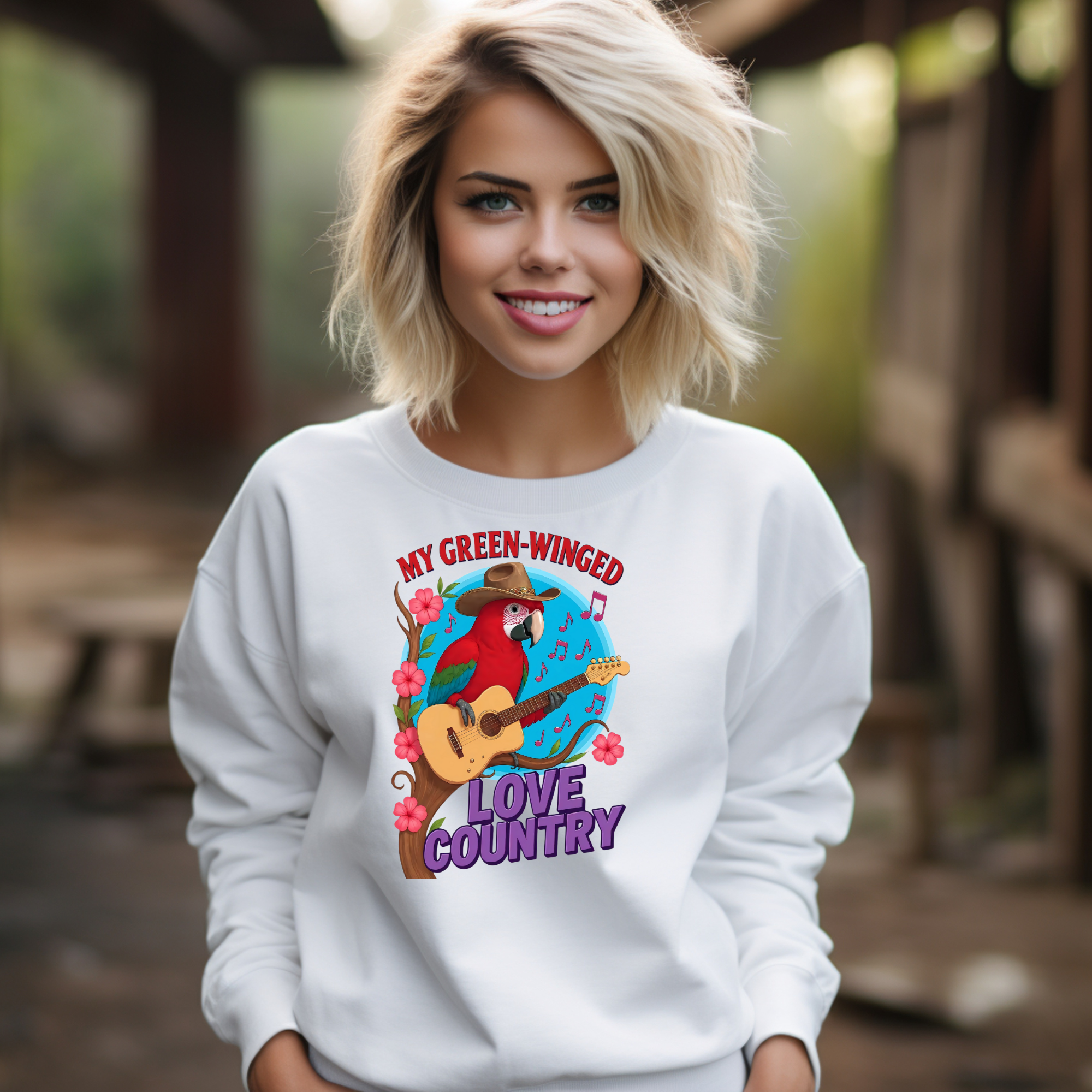 Green-Winged Macaw Sweatshirt