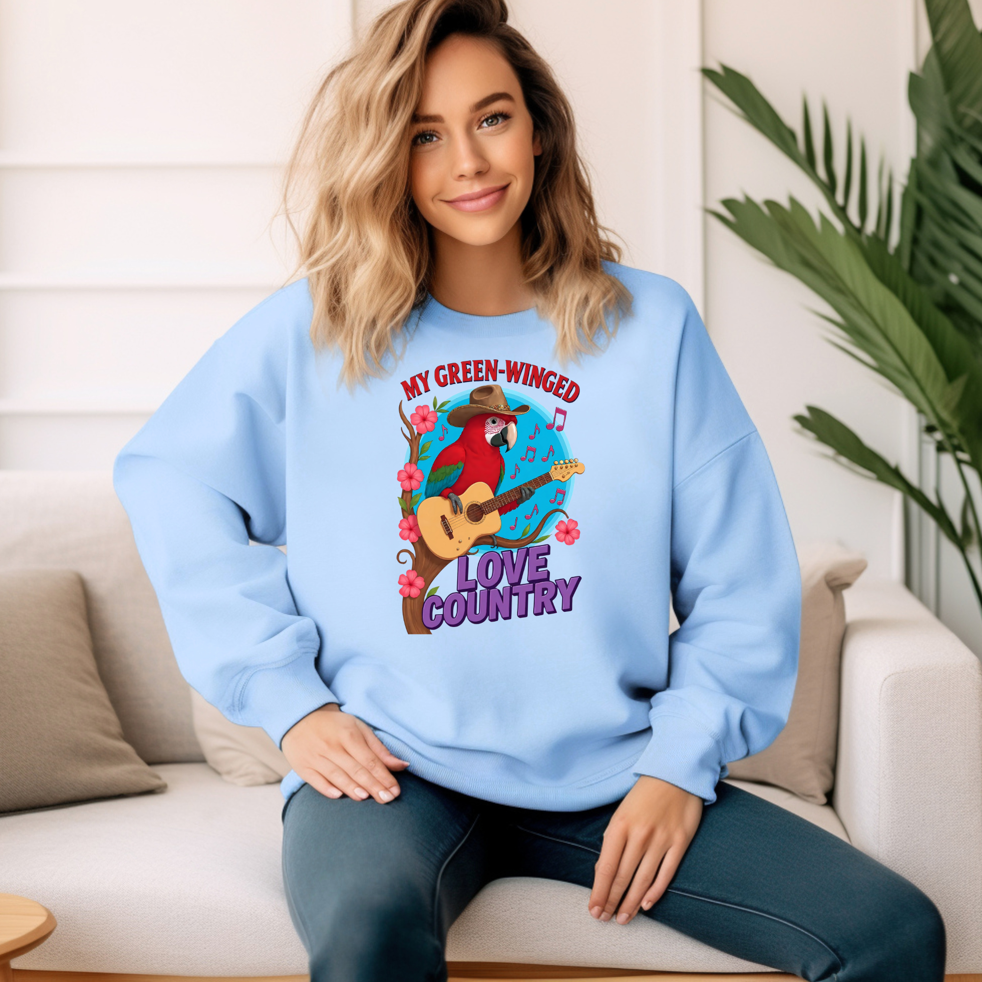 Green-Winged Macaw Sweatshirt