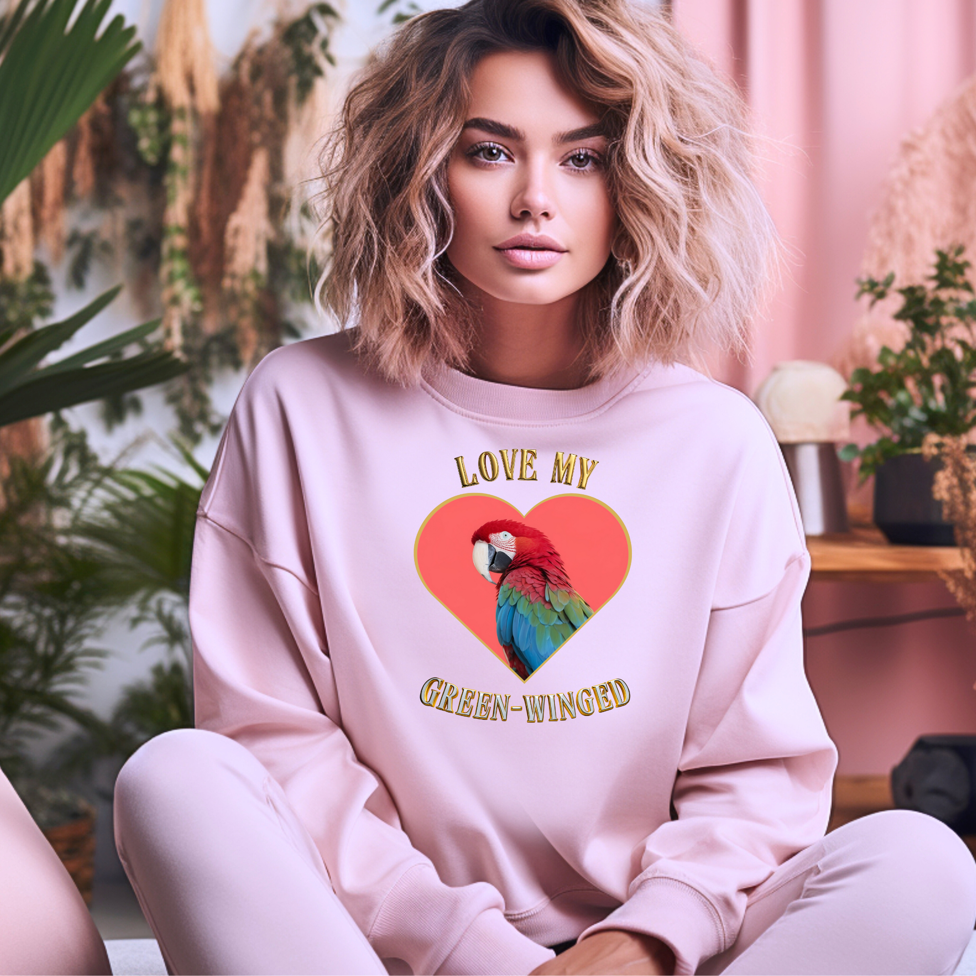 Love My Green-Winged Macaw Sweatshirt