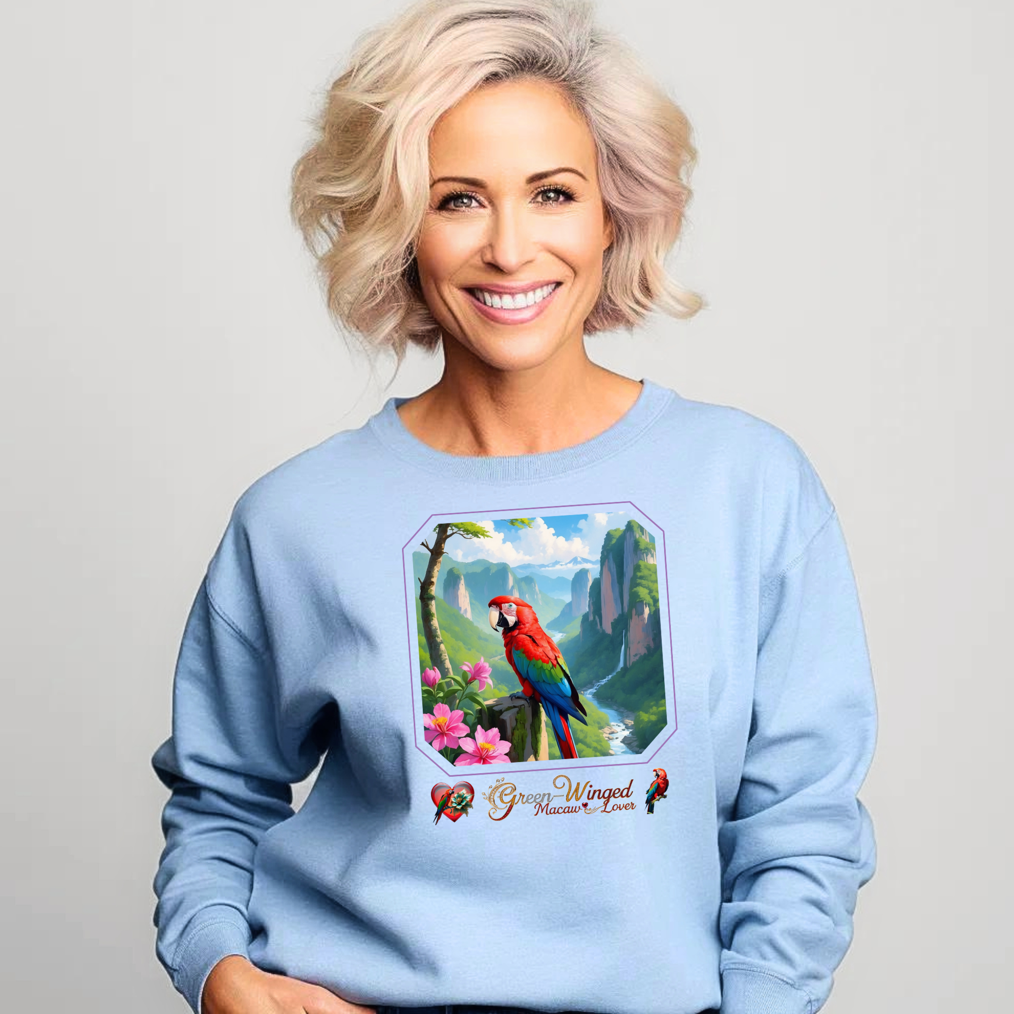 Green-Winged Macaw Mountain Sweatshirt