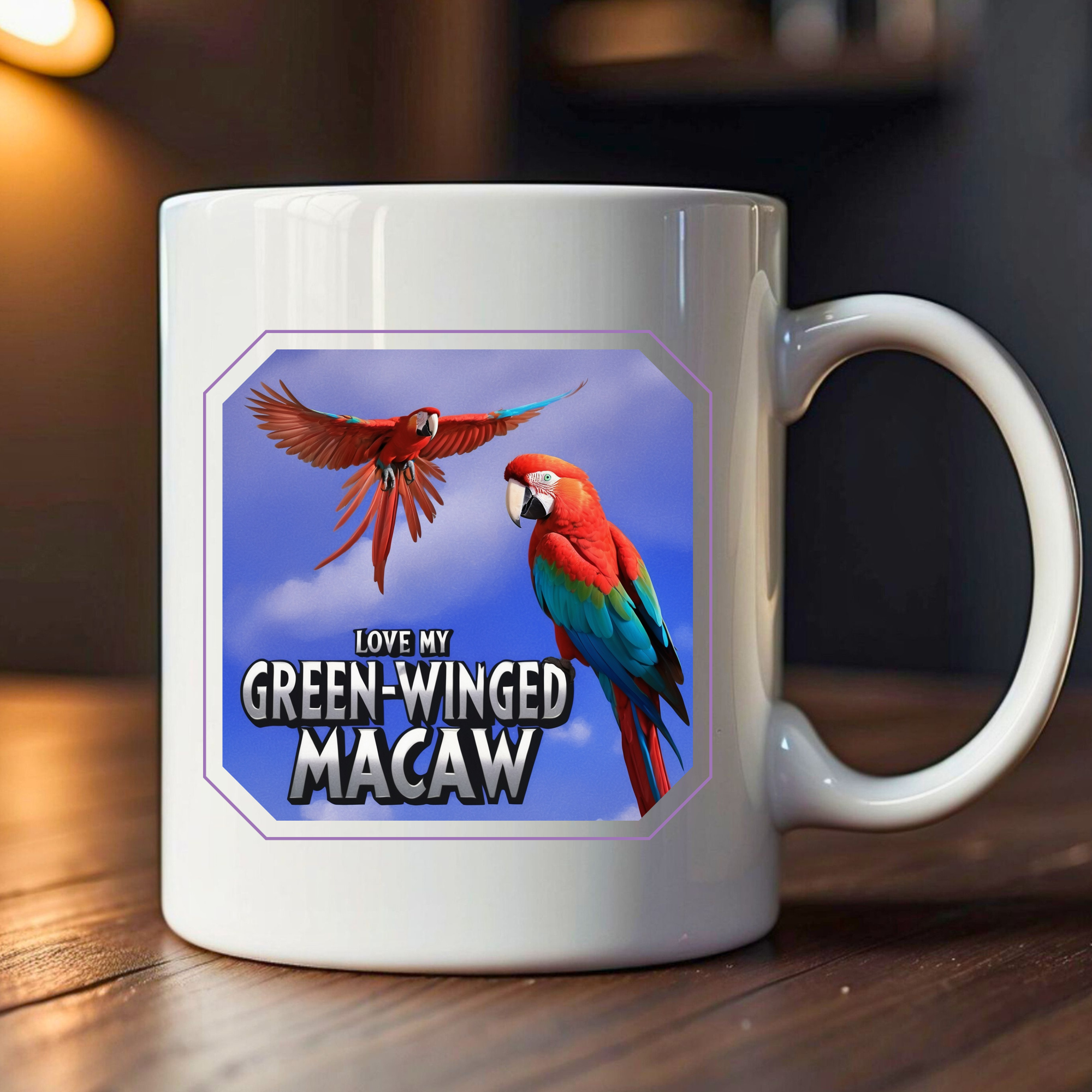 Love My Green-Winged Macaw Mug