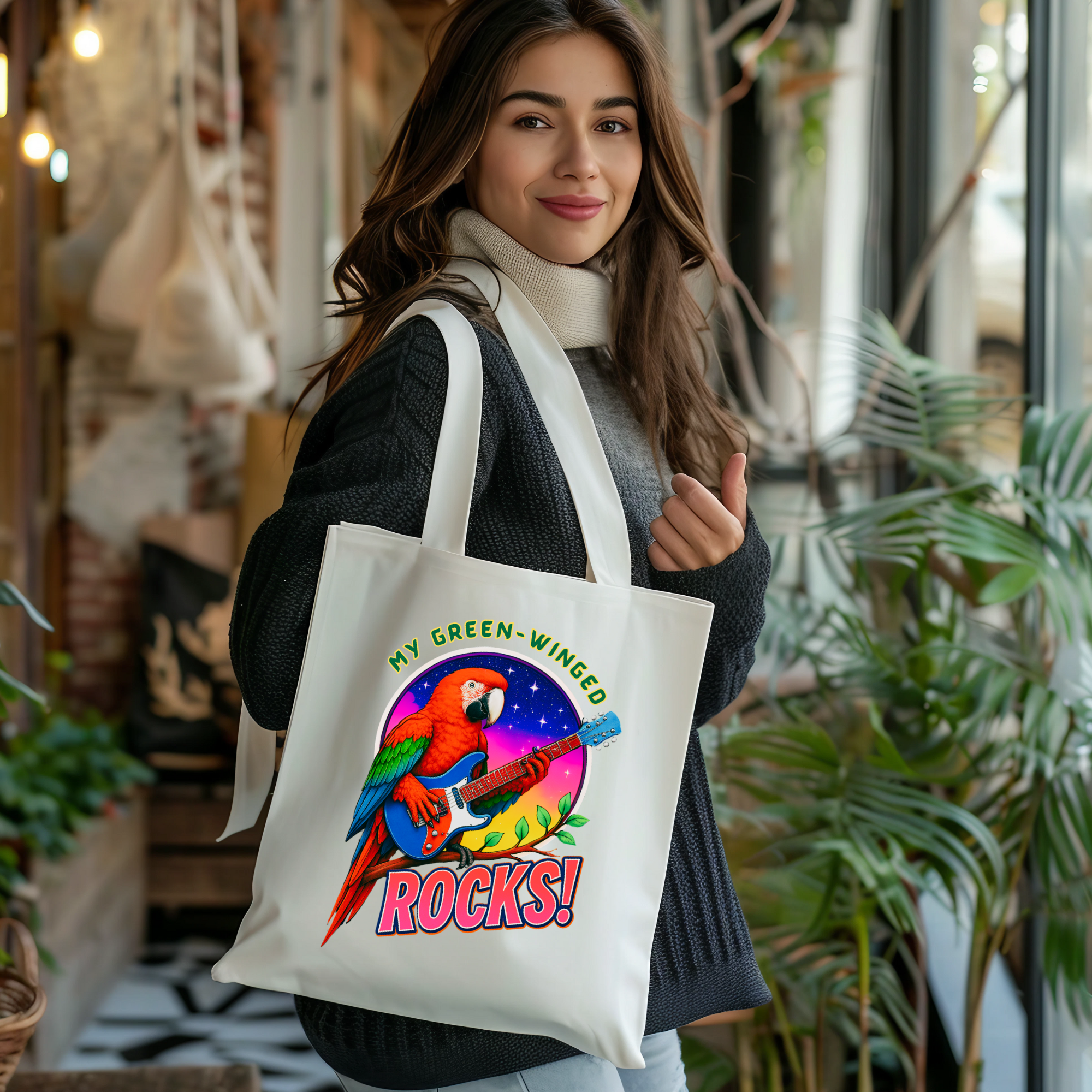 My Green-Winged Rocks Tote Bag