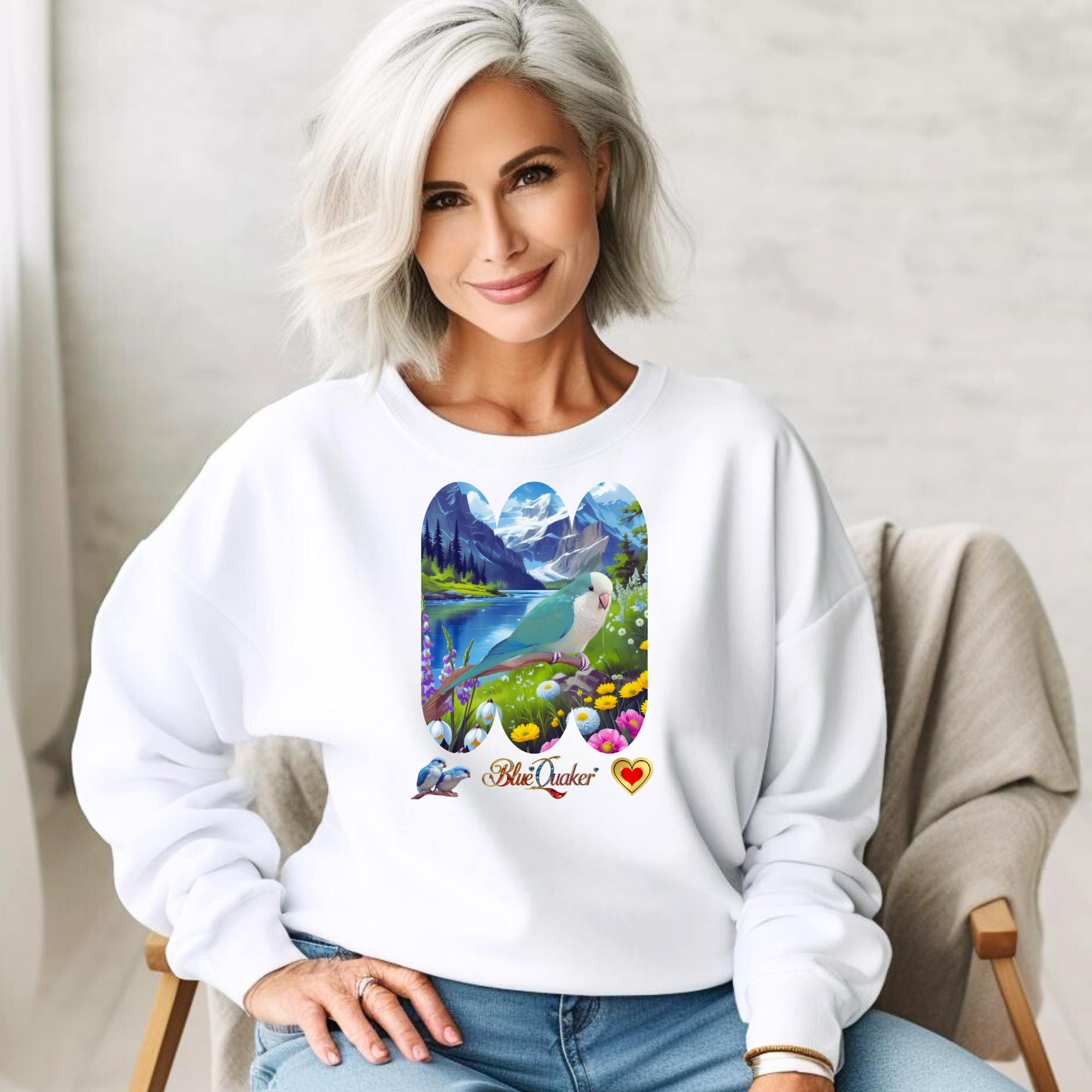 Blue Quaker Lake Scenic Sweatshirt