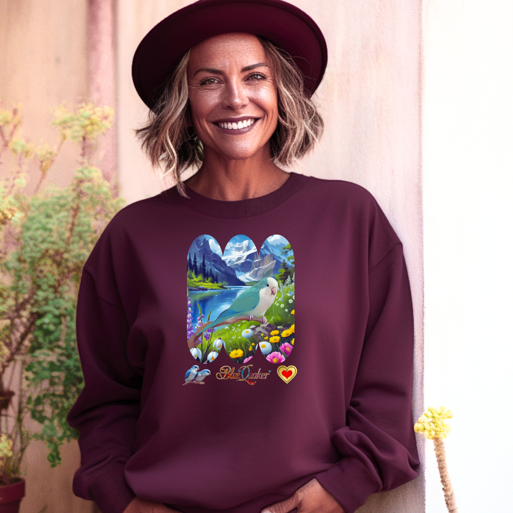 Blue Quaker Lake Scenic Sweatshirt