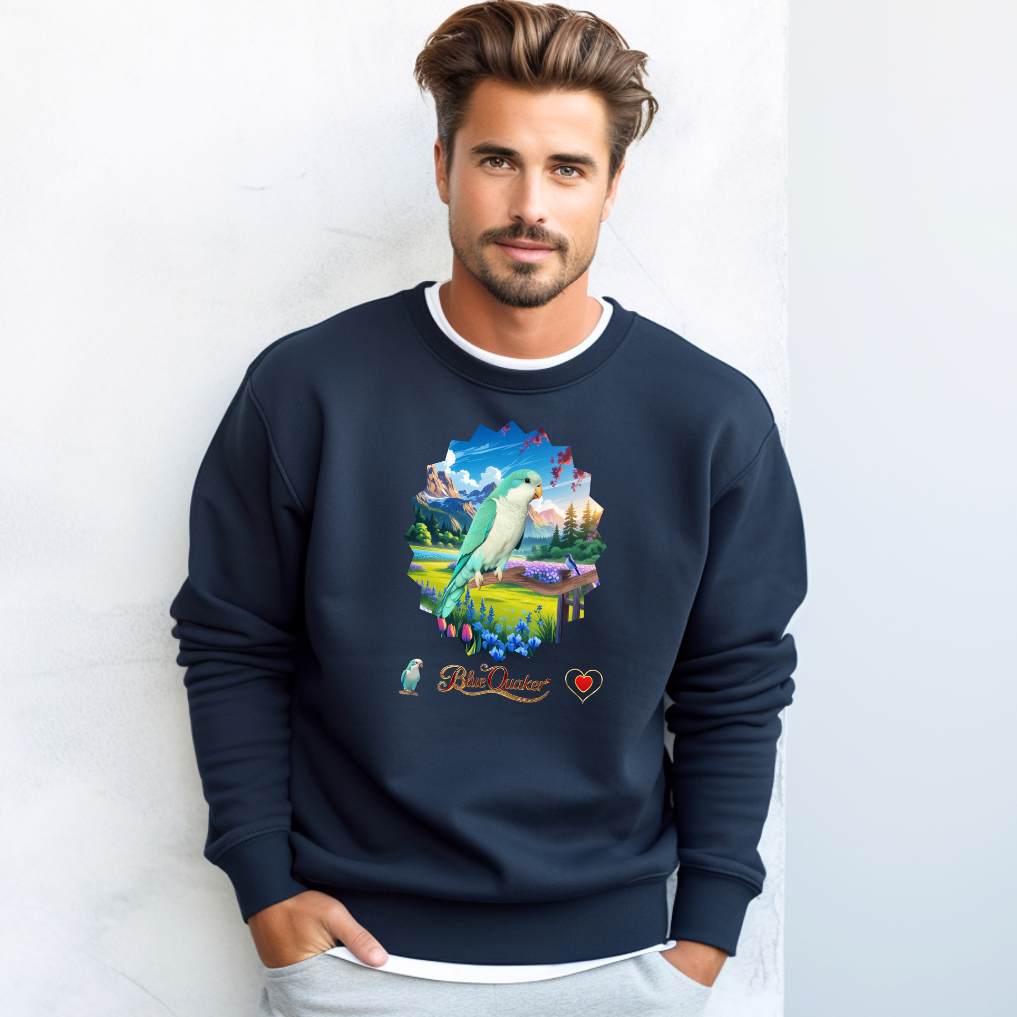 Blue Quaker Parakeet Sweatshirt