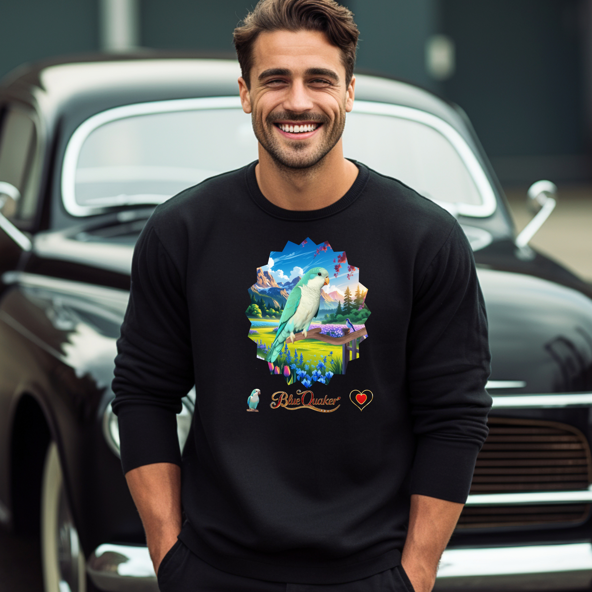 Blue Quaker Parakeet Sweatshirt