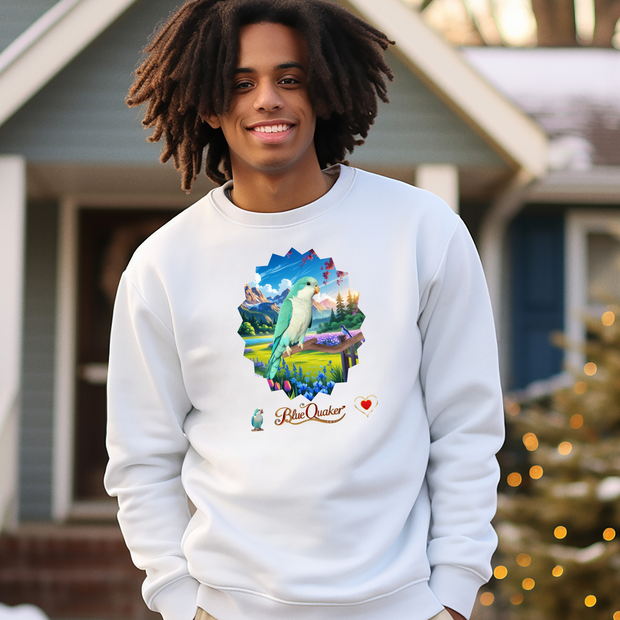 Blue Quaker Parakeet Sweatshirt