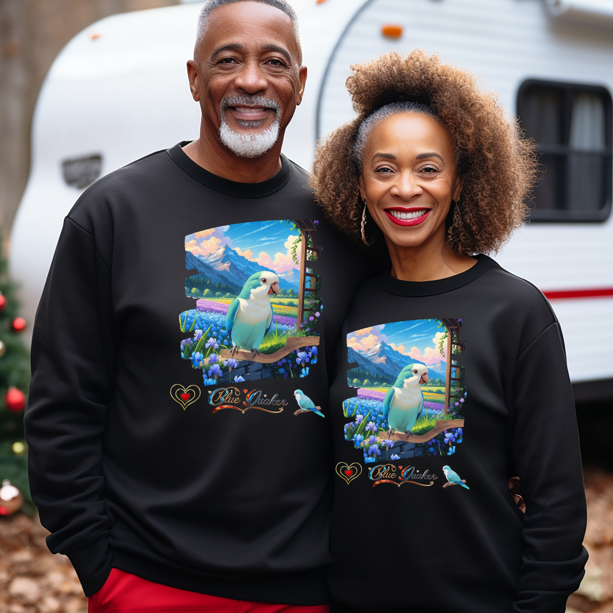 Blue Quaker Landscape Sweatshirt