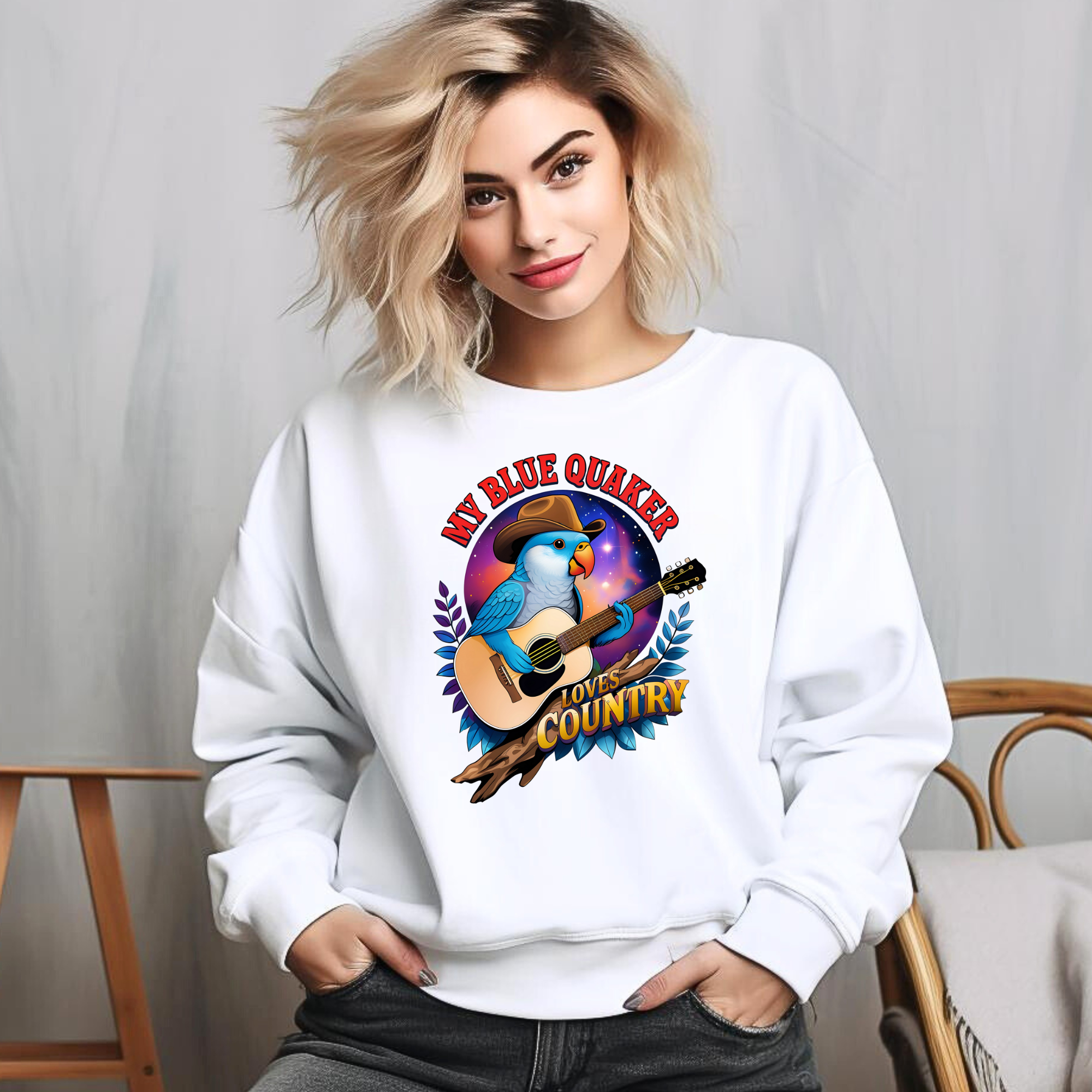 Blue Quaker Loves Country Sweatshirt