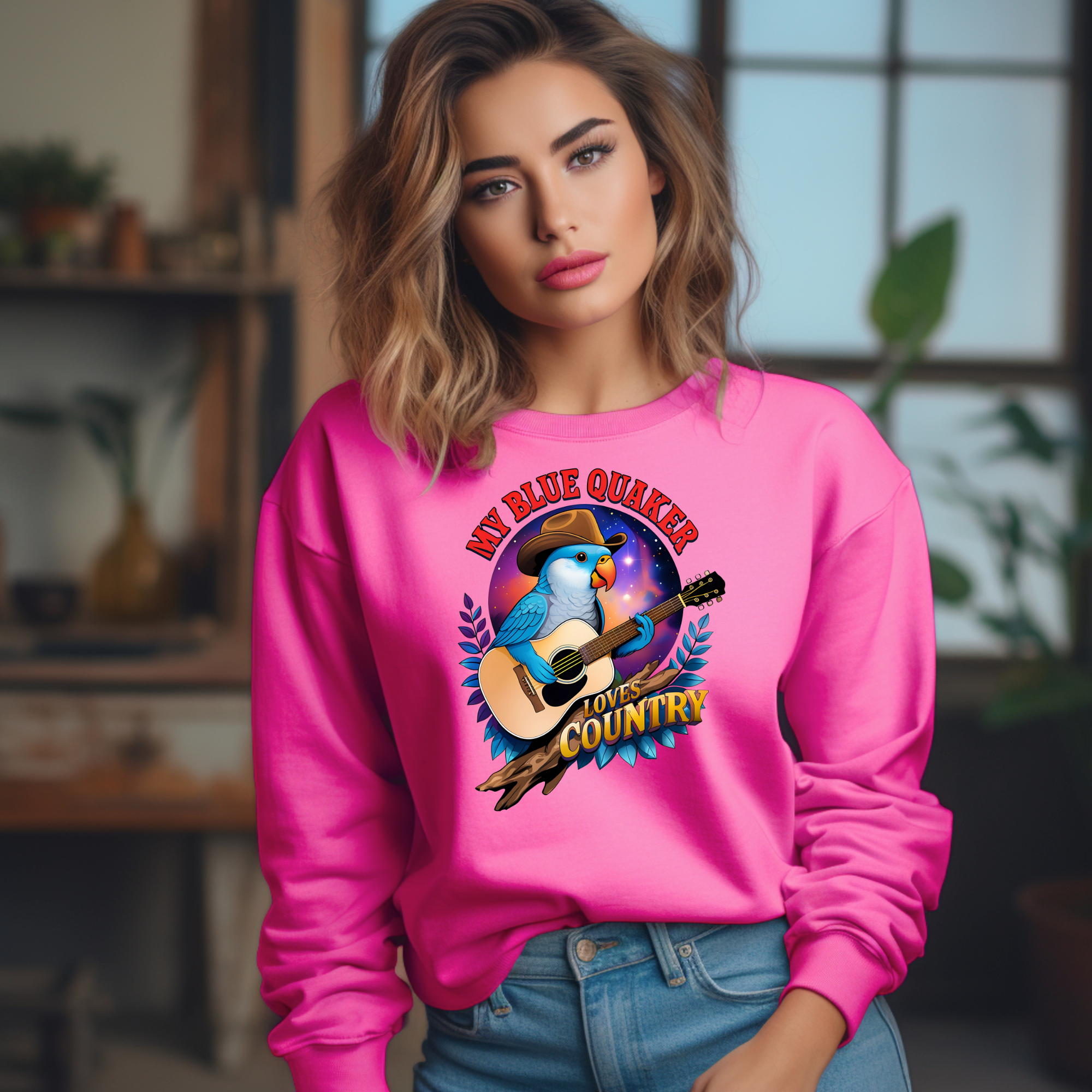Blue Quaker Loves Country Sweatshirt