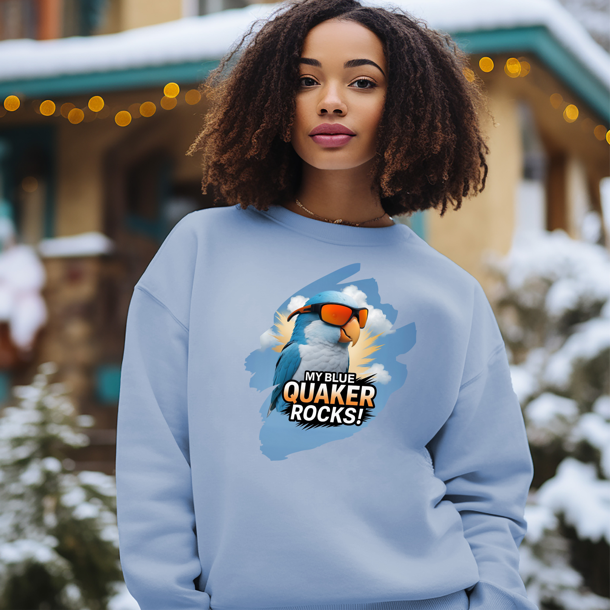 Blue Quaker Rocks Sweatshirt