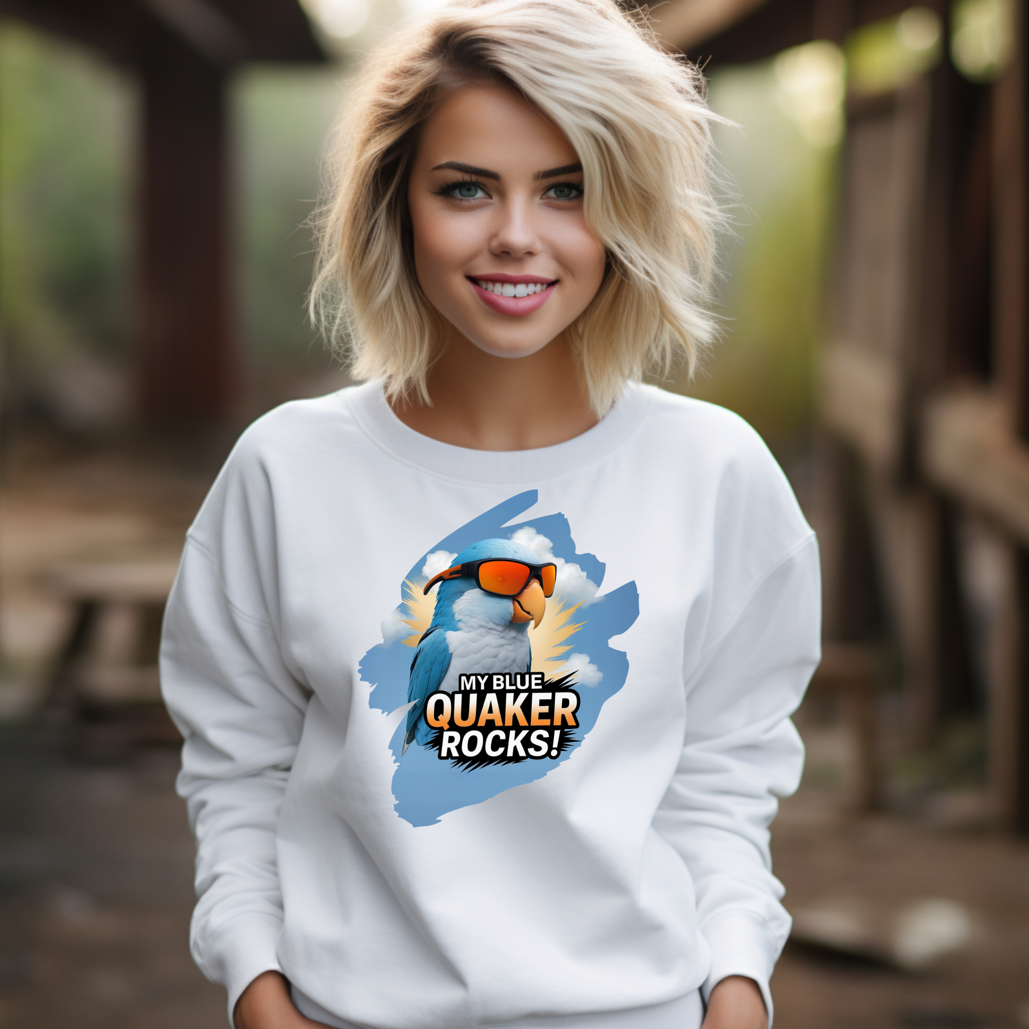 Blue Quaker Rocks Sweatshirt