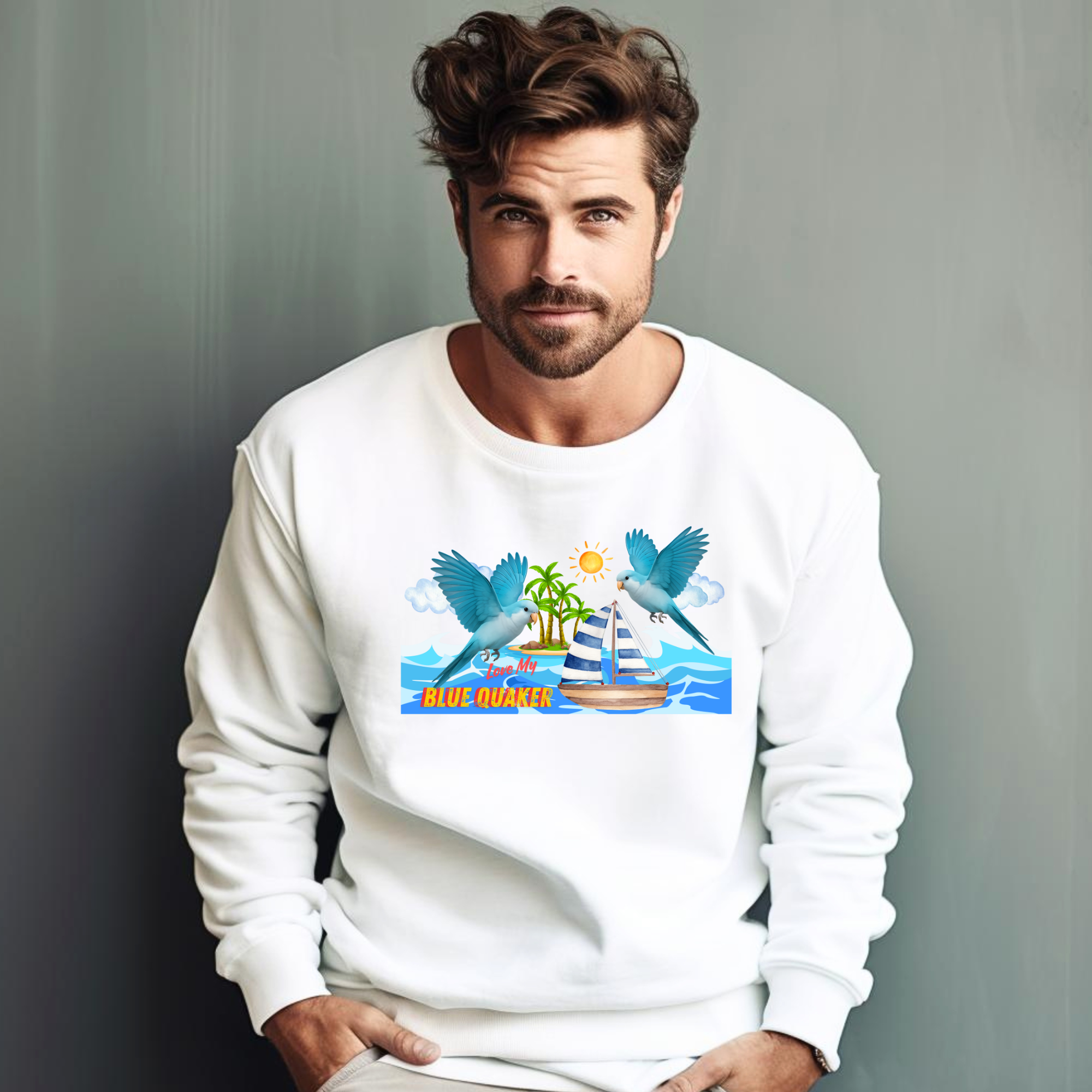 Blue Quaker Sweatshirt