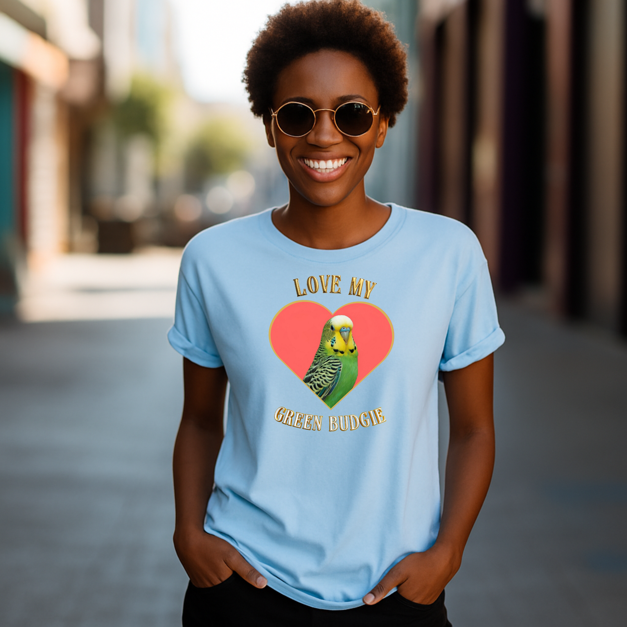 Green Budgie T-Shirt
