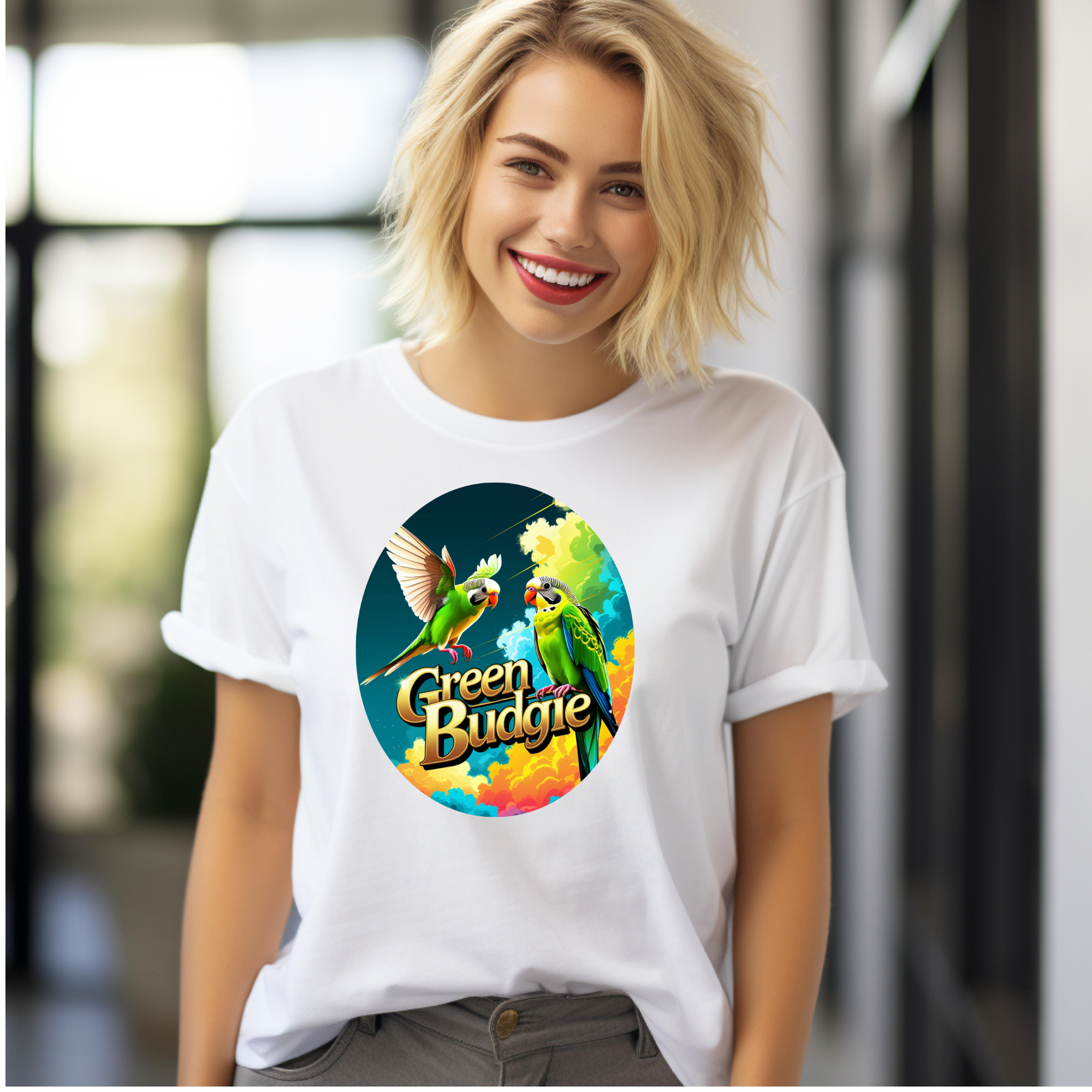 Green Budgie T-Shirt