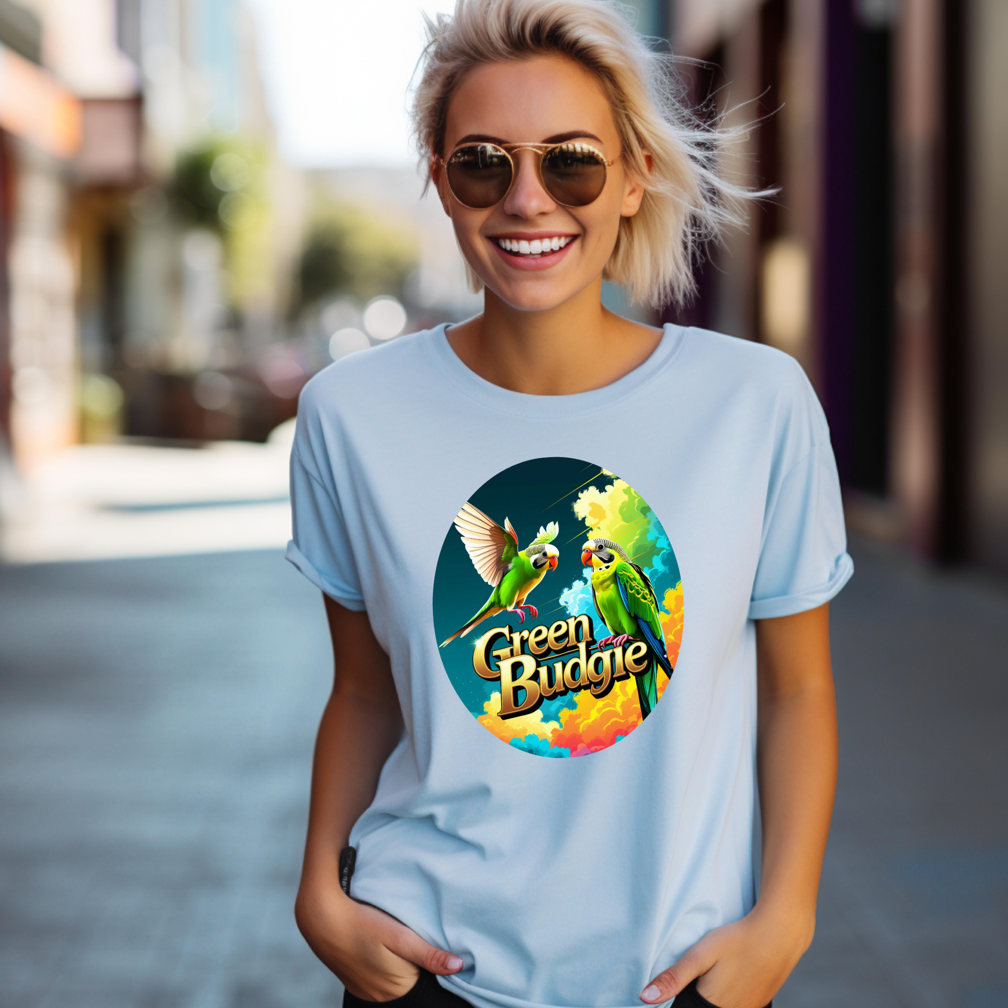 Green Budgie T-Shirt