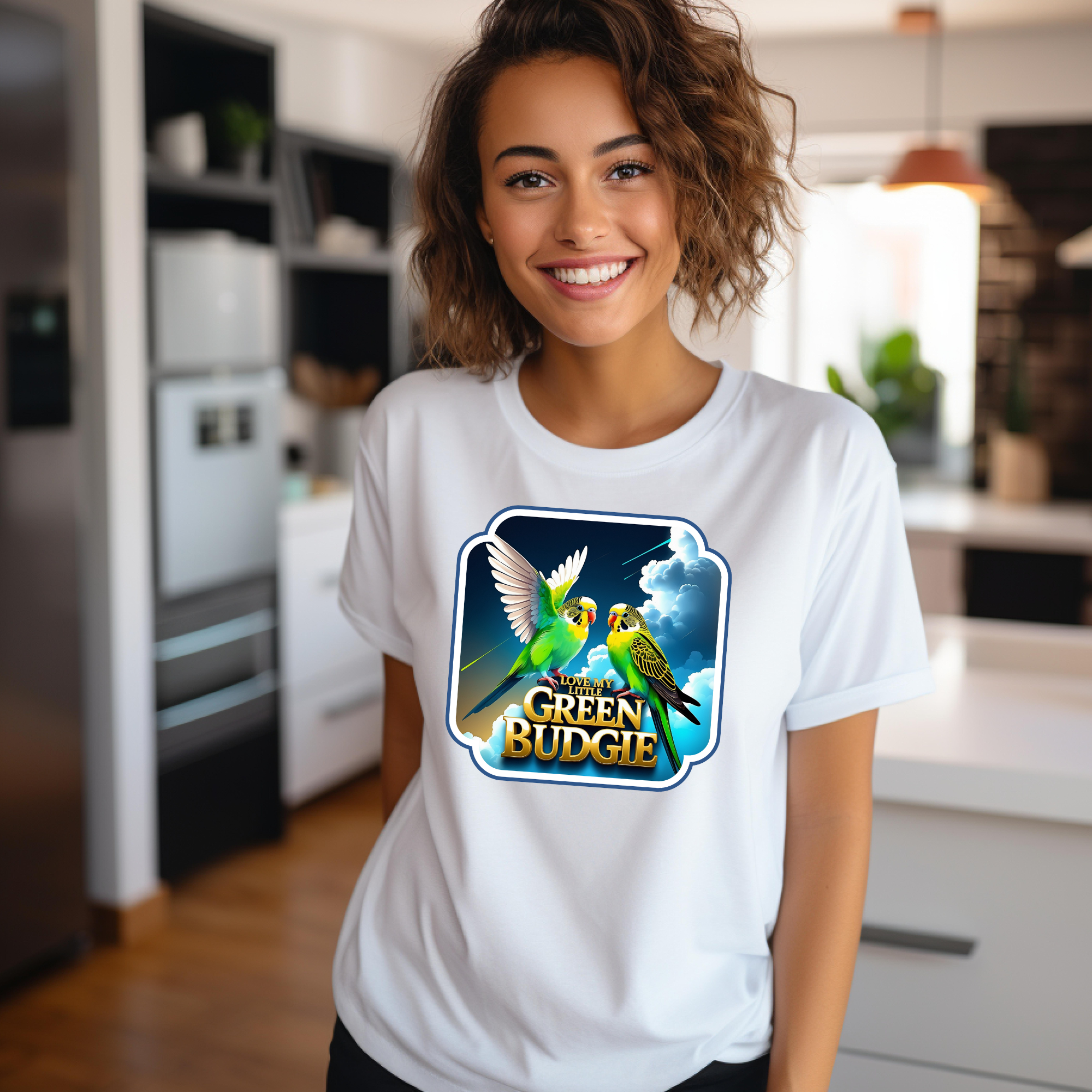 Love My Little Green Budgie T-Shirt