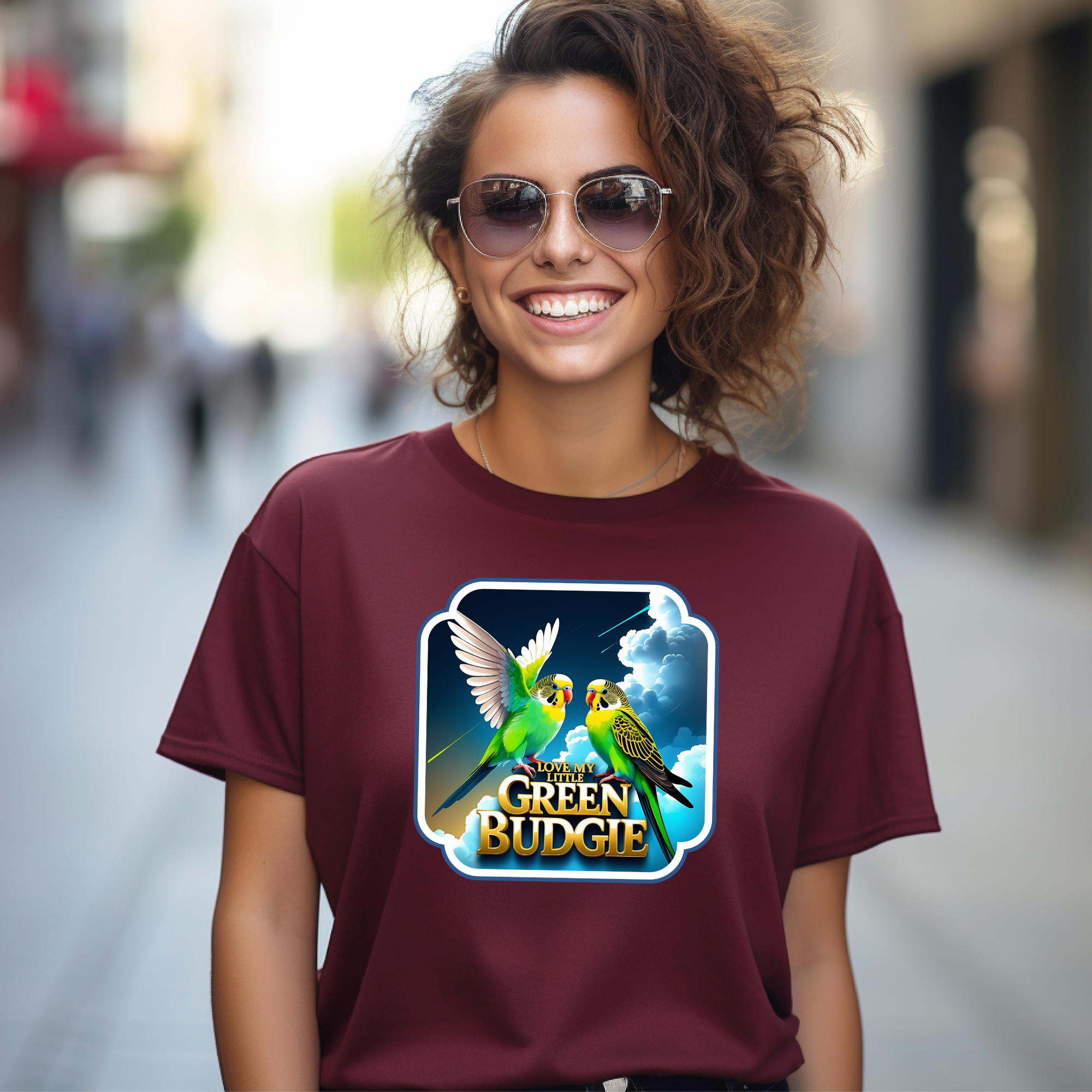 Love My Little Green Budgie T-Shirt