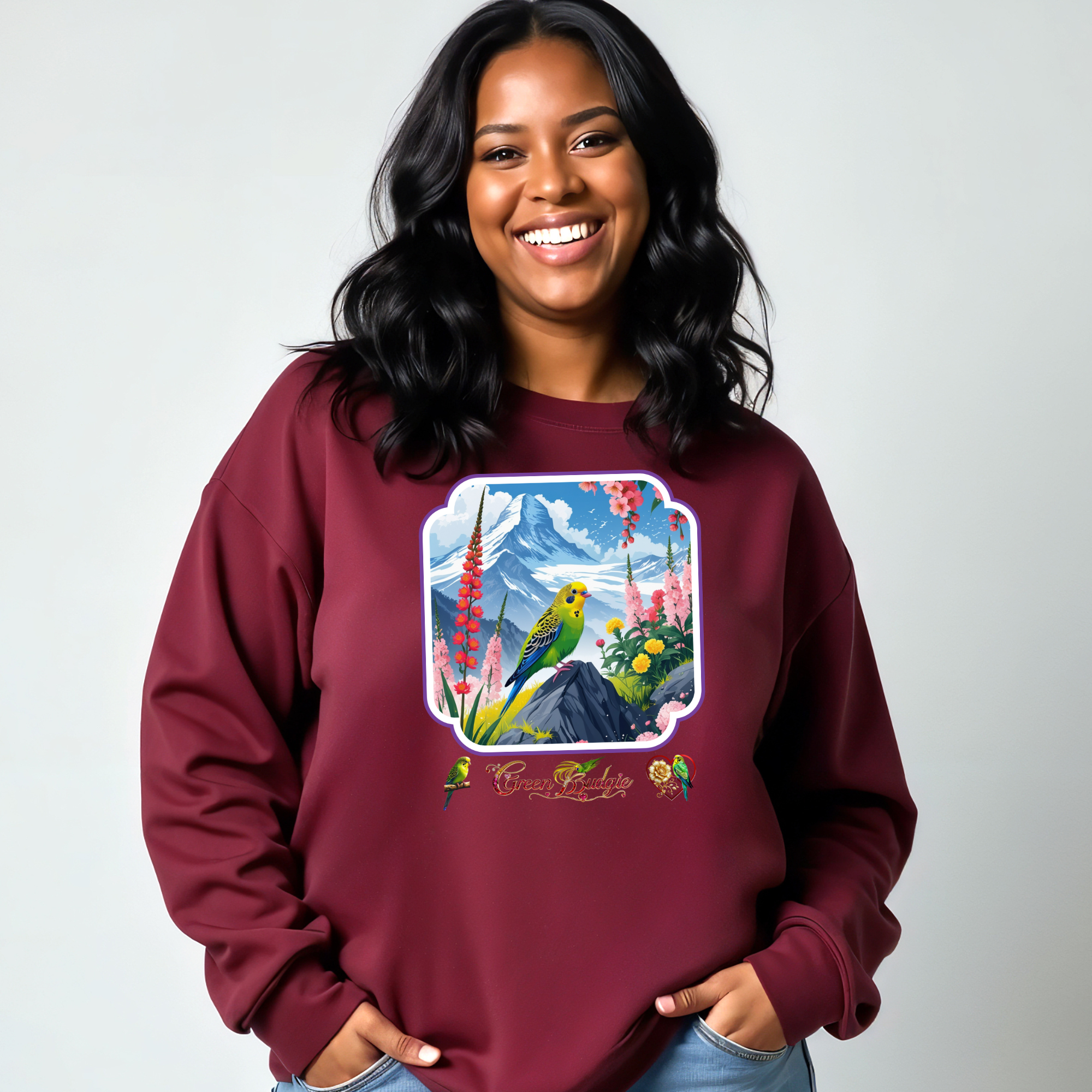 Mountain Green Budgie Sweatshirt