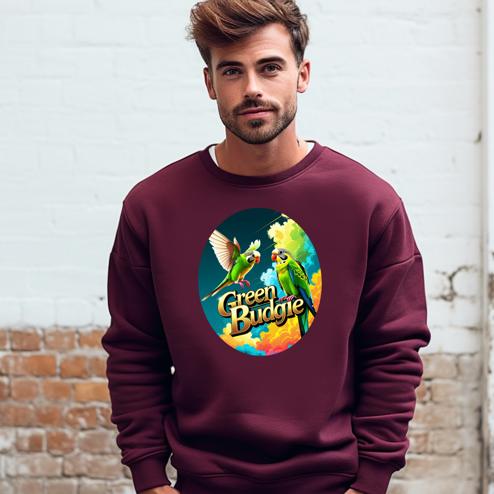 Green Budgie Sweatshirt