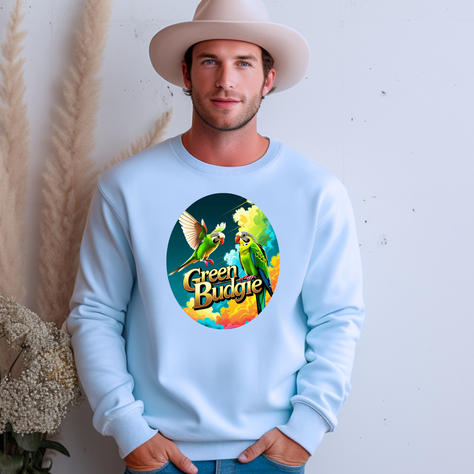 Green Budgie Sweatshirt
