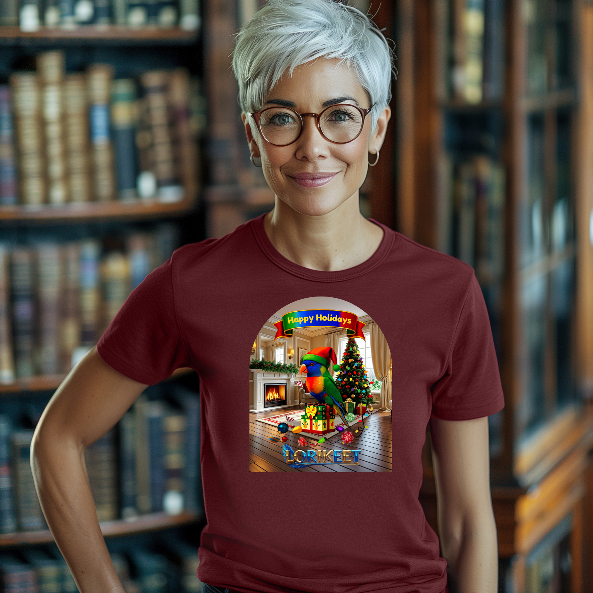 Happy Holidays Lorikeet T-Shirt