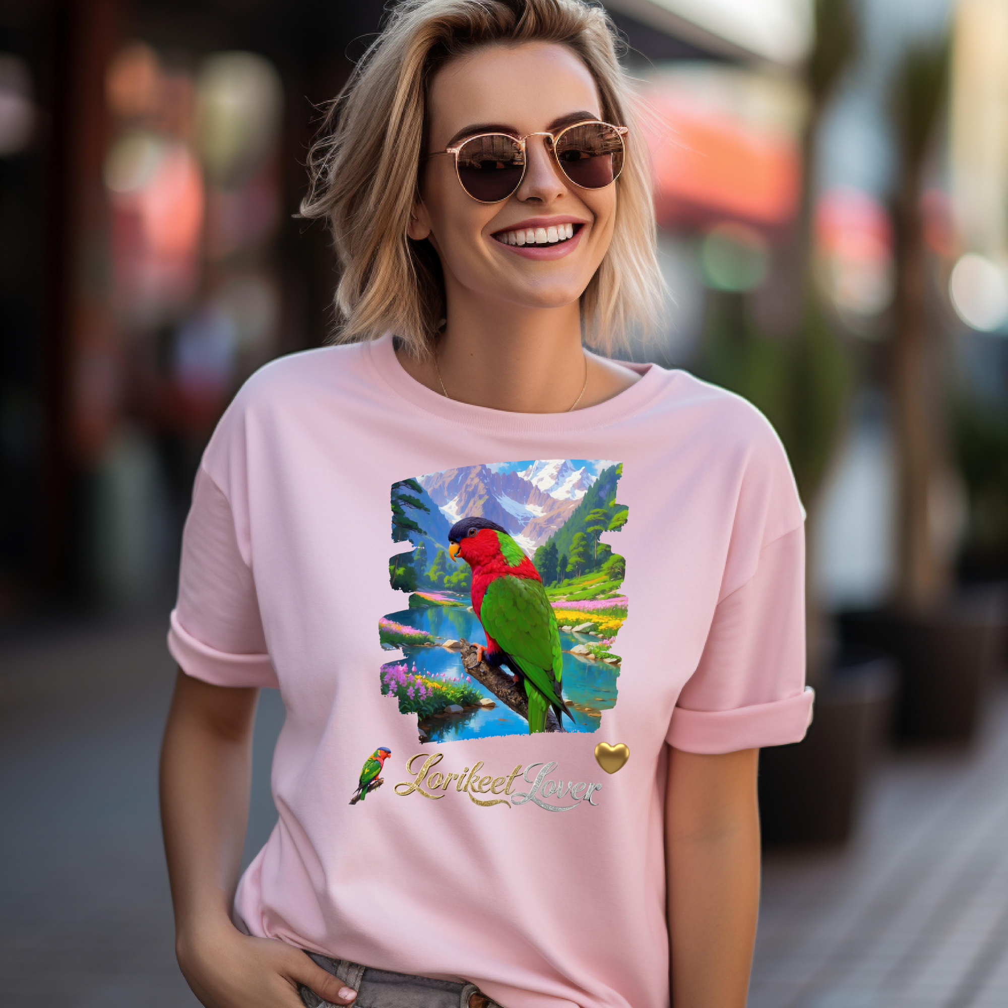 Red Green Lorikeet Lover T-Shirt