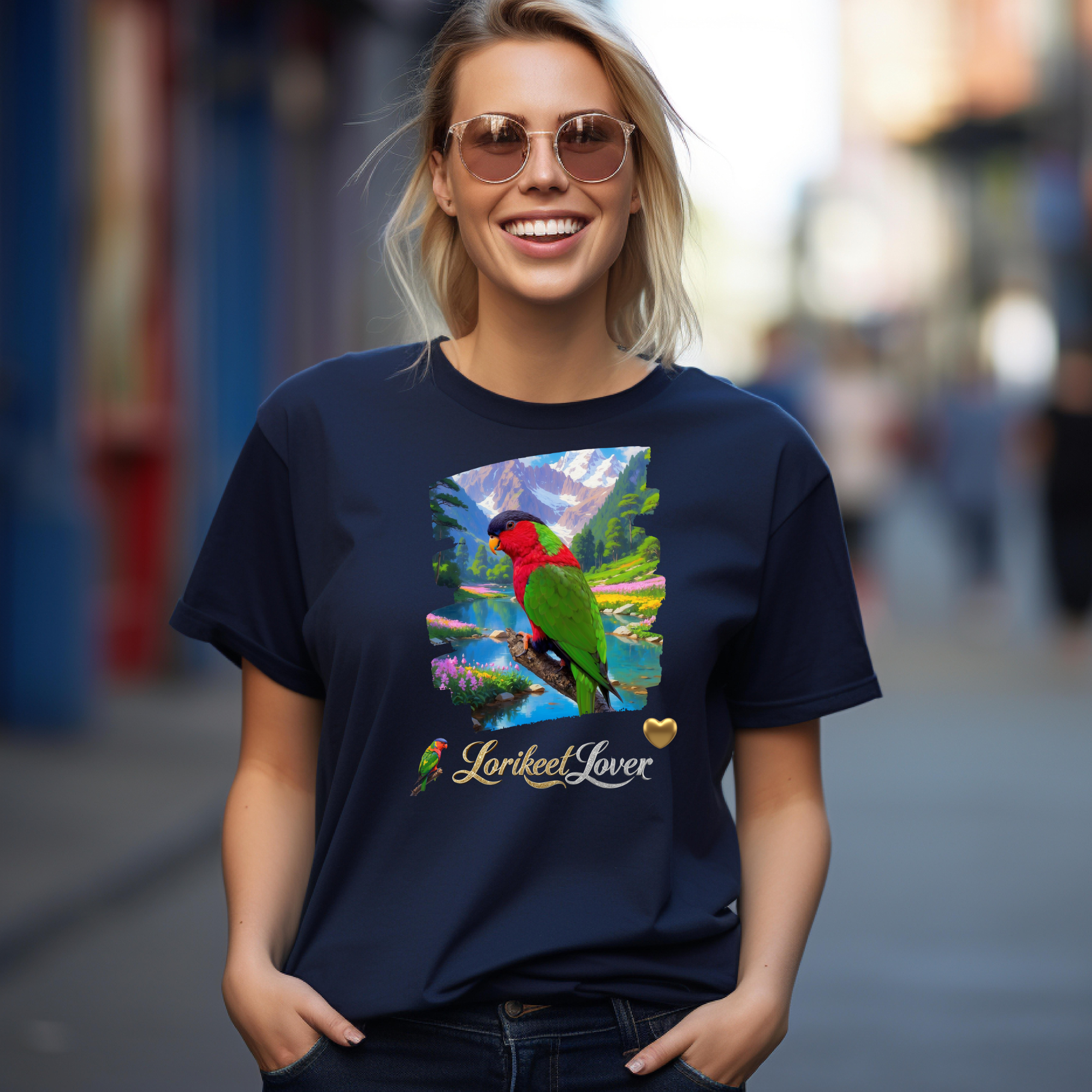 Red Green Lorikeet Lover T-Shirt