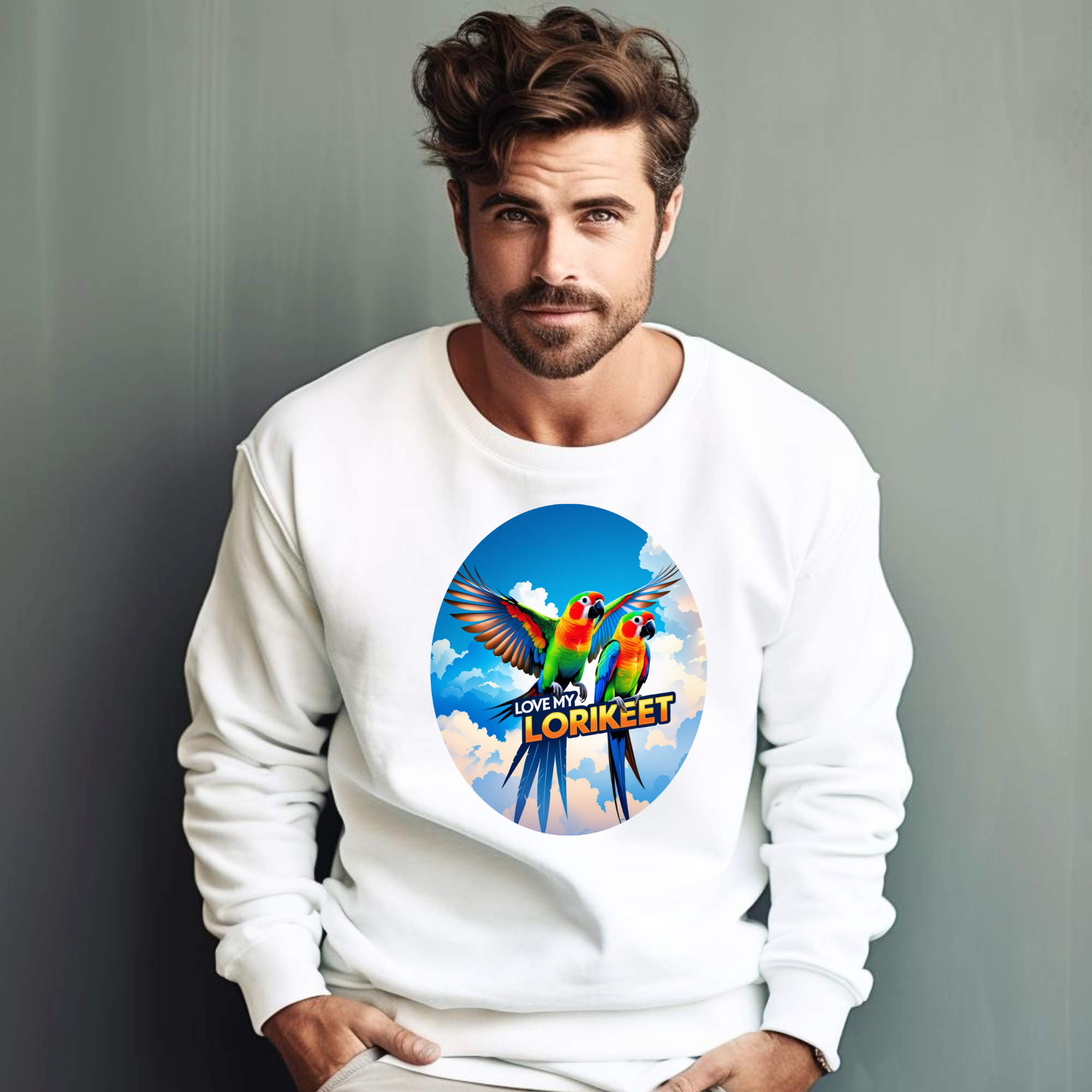 Love My Lorikeet Flying Sweatshirt