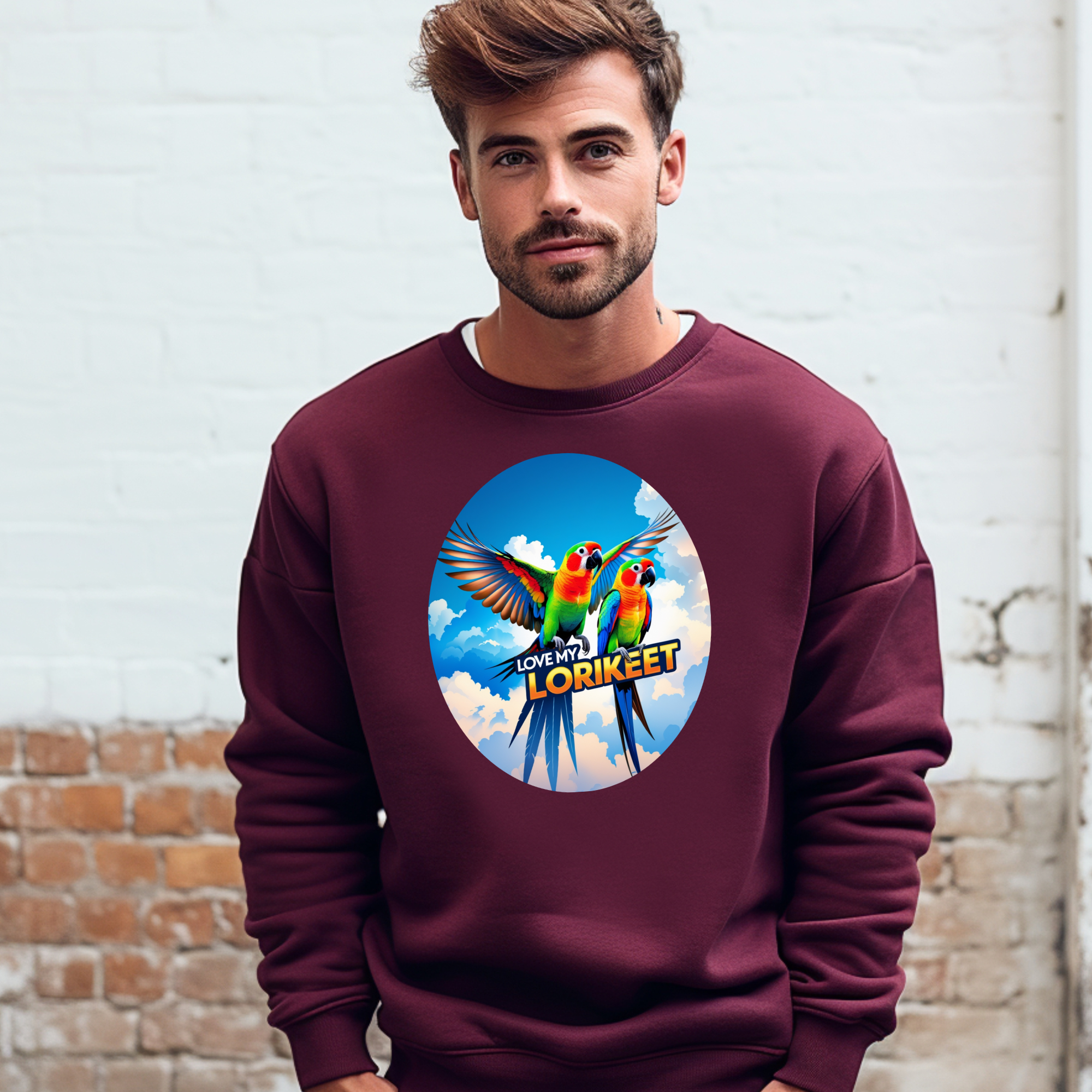 Love My Lorikeet Flying Sweatshirt