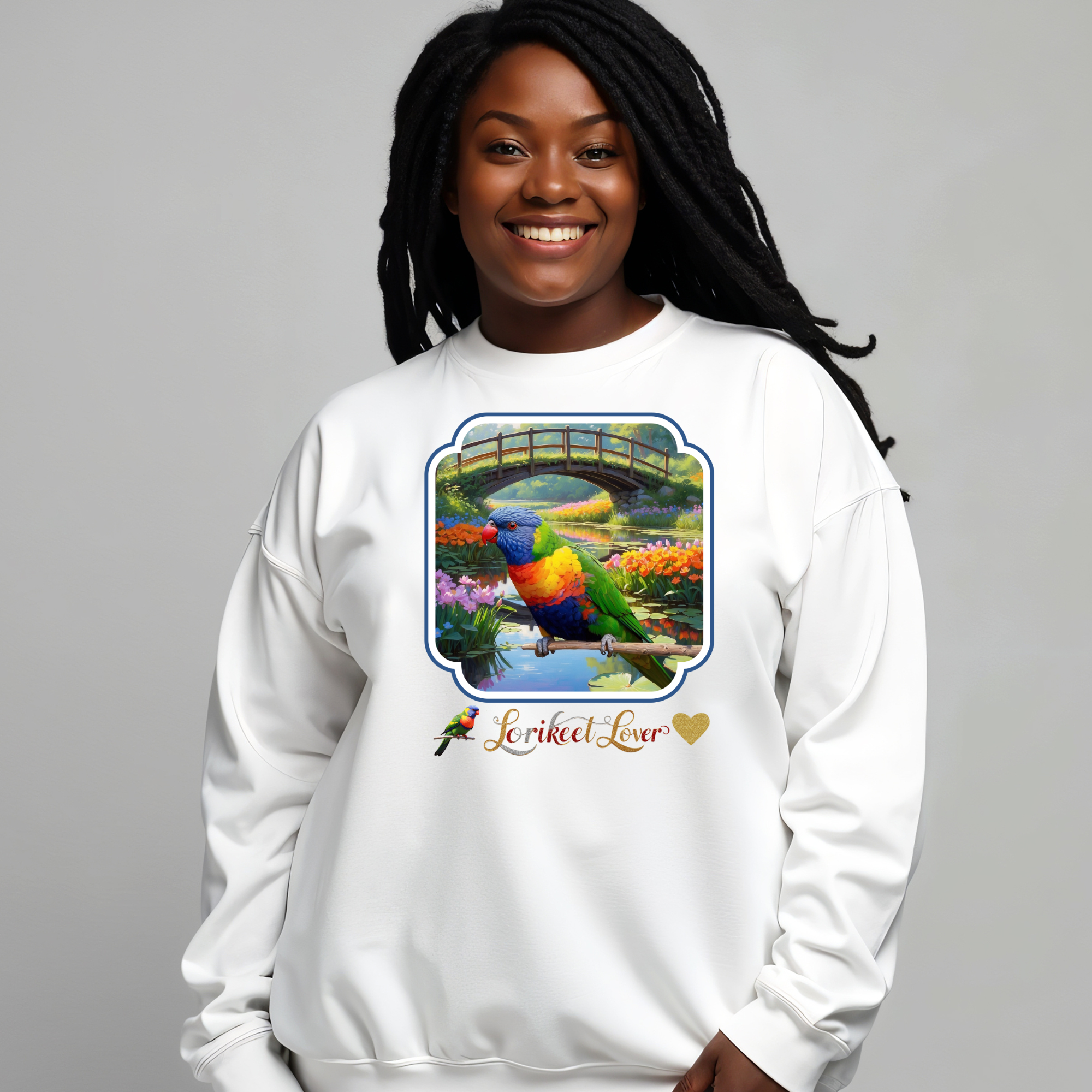 Lorikeet Lover Bridge Scenic Sweatshirt
