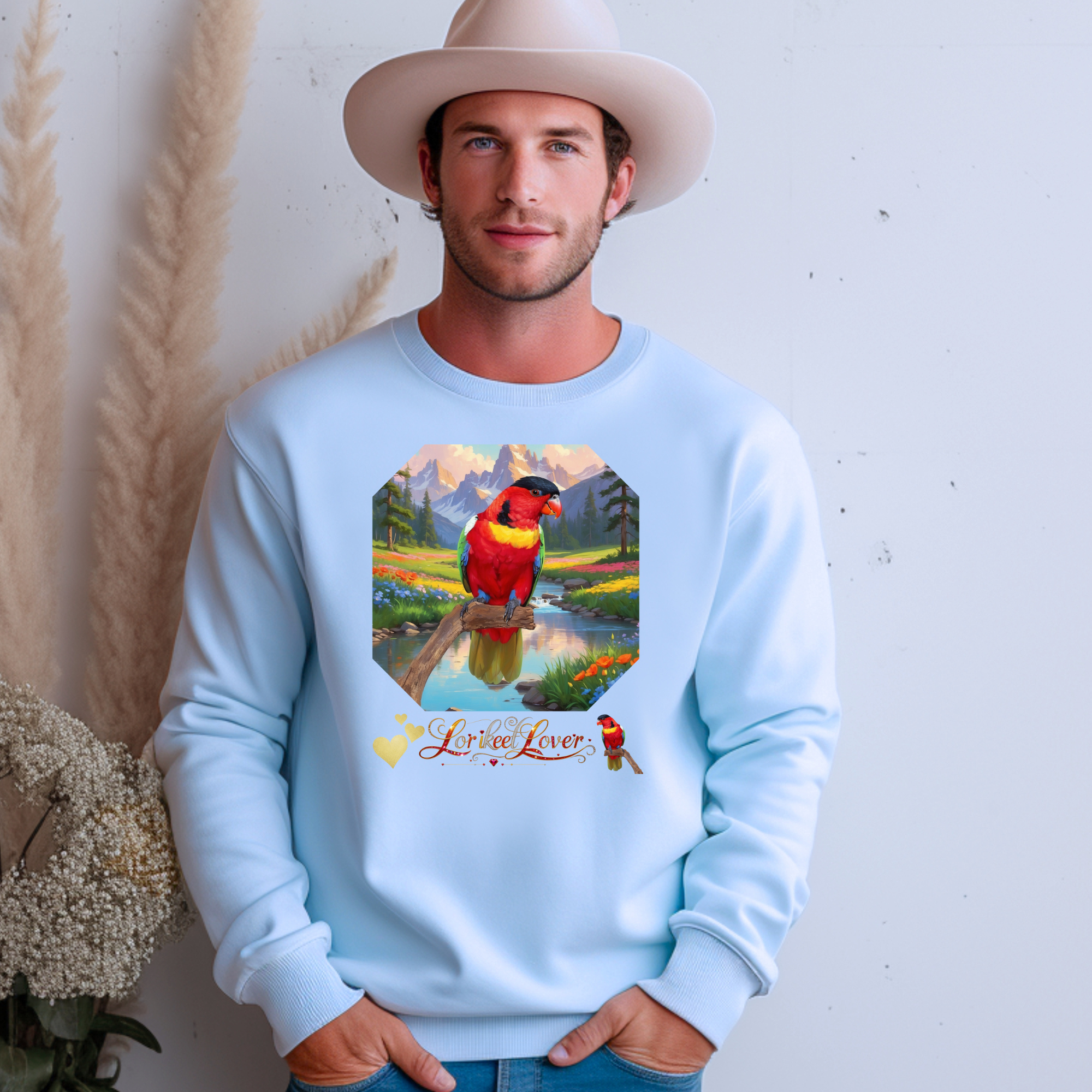 Red Lorikeet Lover Sweatshirt